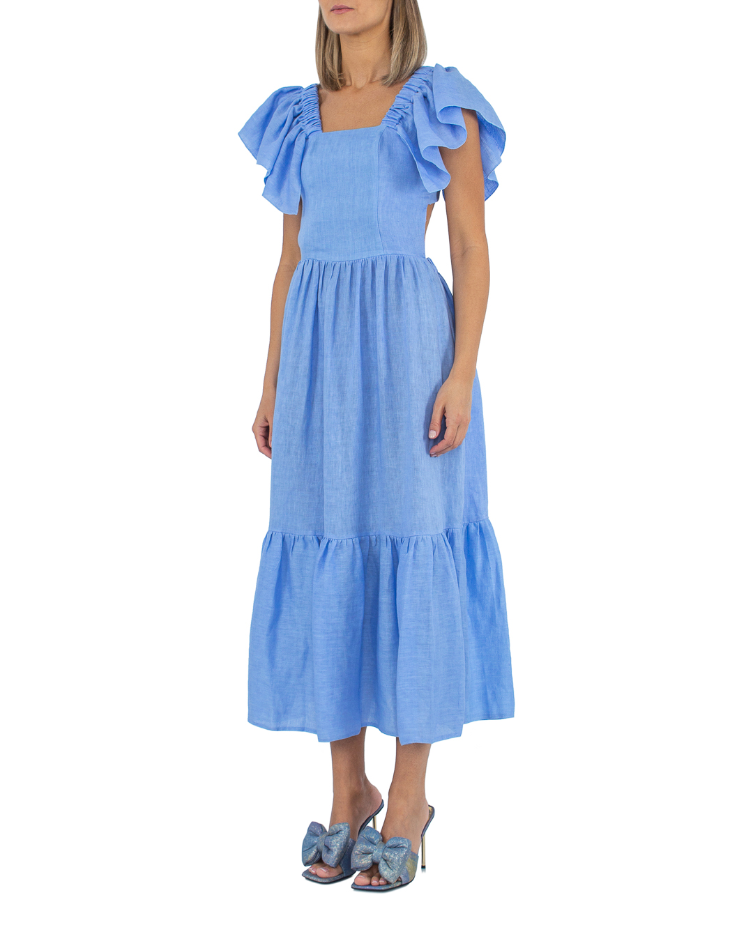 платье ACTUALEE 003797 синий 40, размер 40 - фото 3