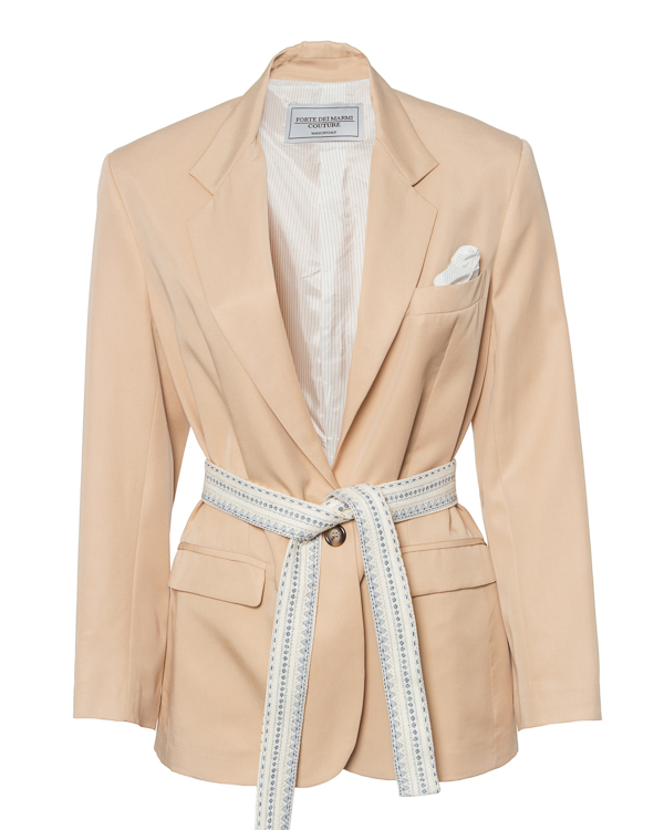 Forte Dei Marmi Couture из текстиля с поясом  артикул 20SF5407 марки Forte Dei Marmi Couture купить за 75300 руб.