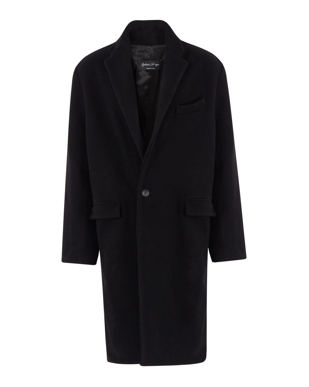 пальто Andrea Ya'aqov 23MINS27 черный m, размер m