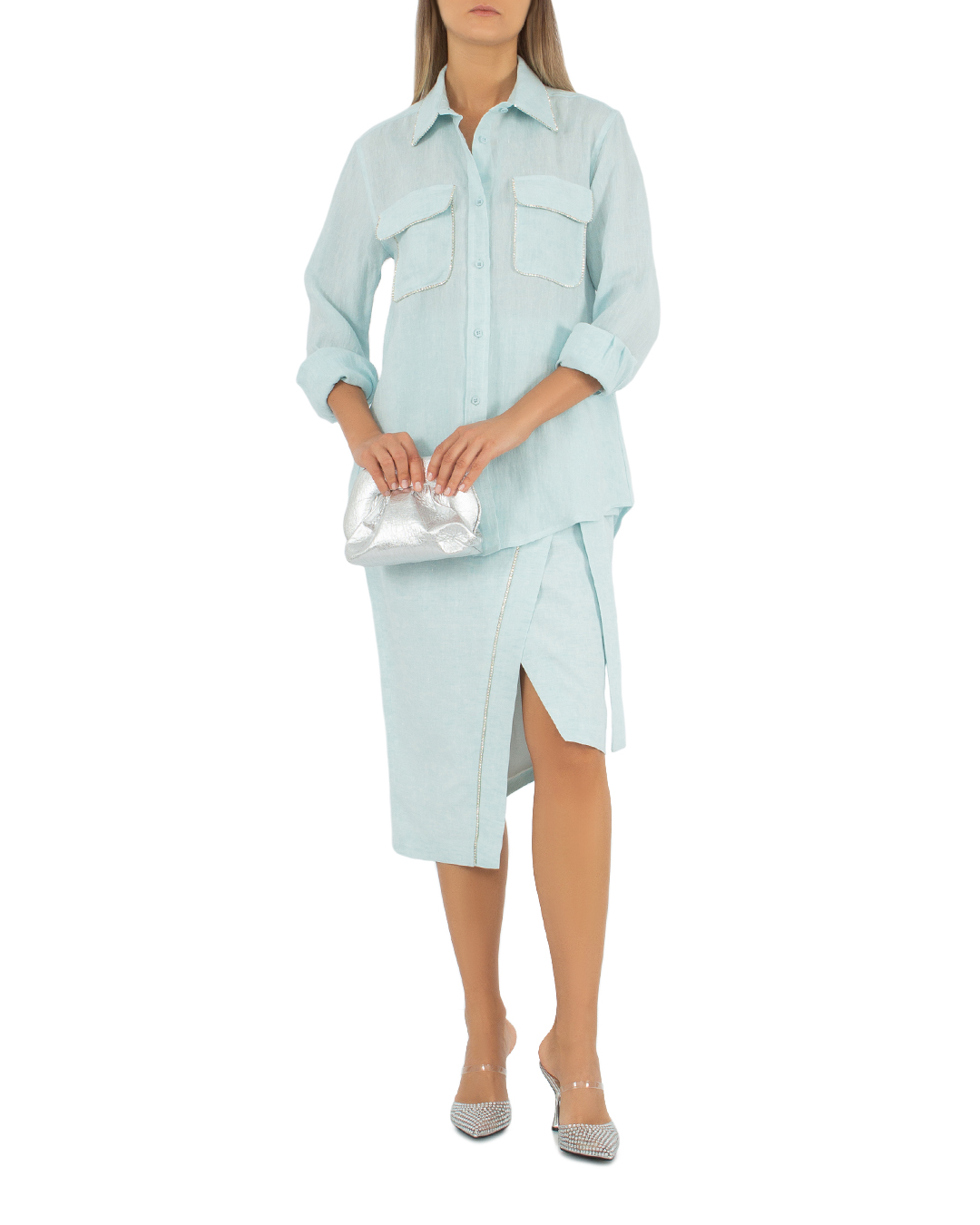 юбка Forte Dei Marmi Couture 23SF6702 синий 40, размер 40 - фото 2