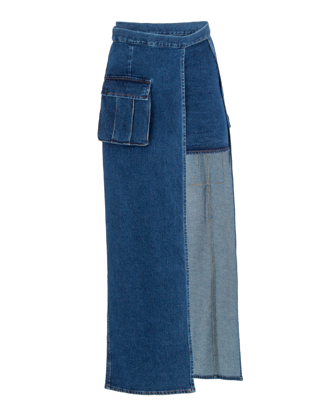джинсовая юбка Forte Dei Marmi Couture фартук женский перспектива 54 64см
