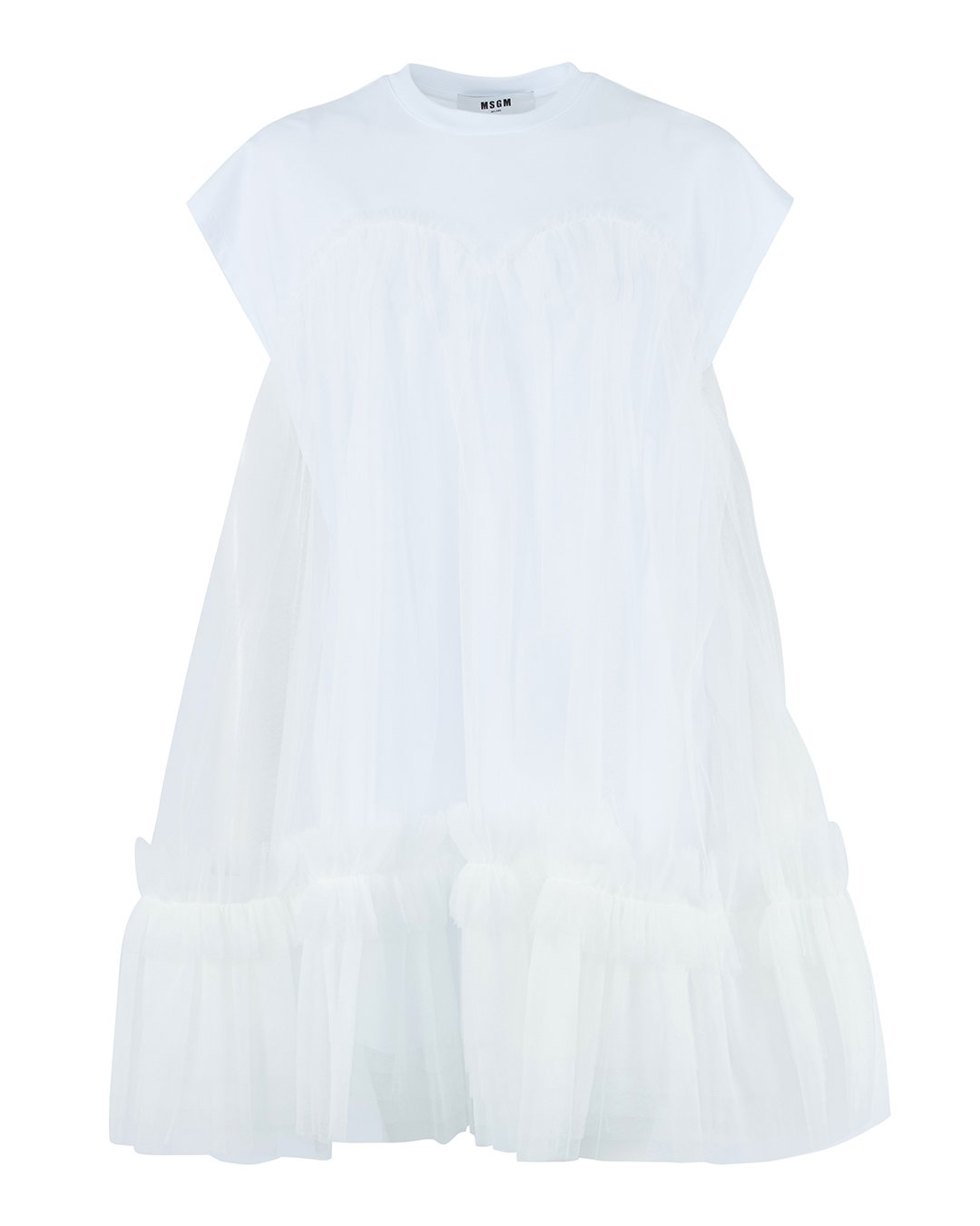 платье MSGM 3442MDA76 белый m, размер m - фото 1