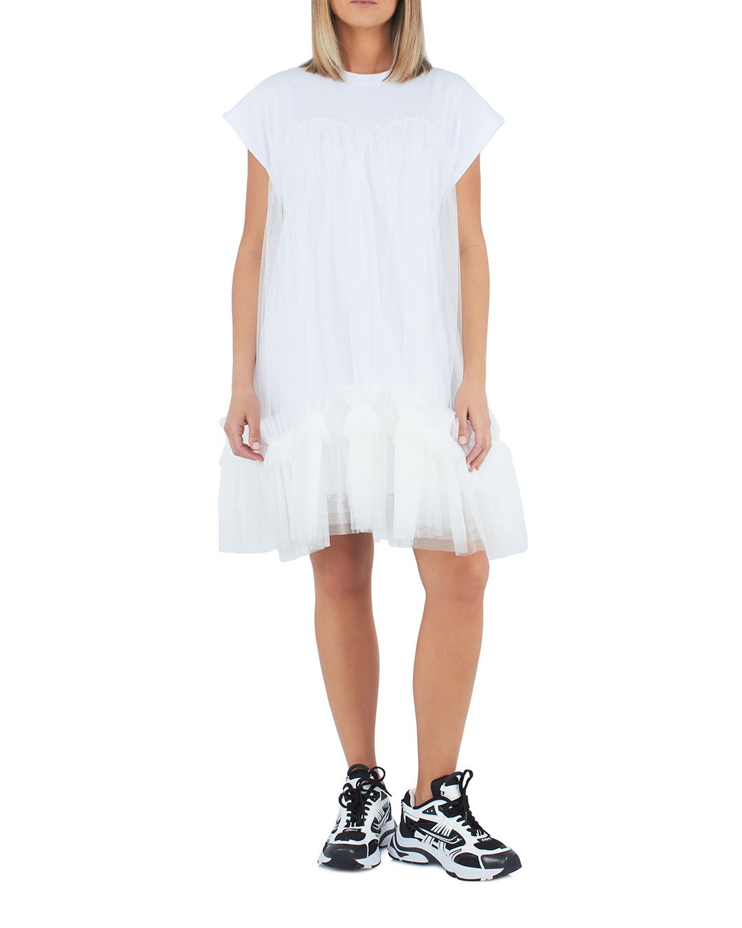 платье MSGM 3442MDA76 белый m, размер m - фото 2