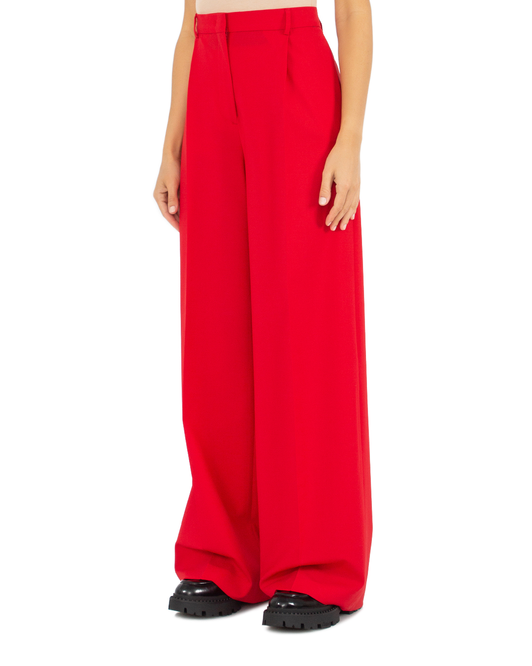 широкие брюки MSGM 3541MDP19 красный 40, размер 40 - фото 3
