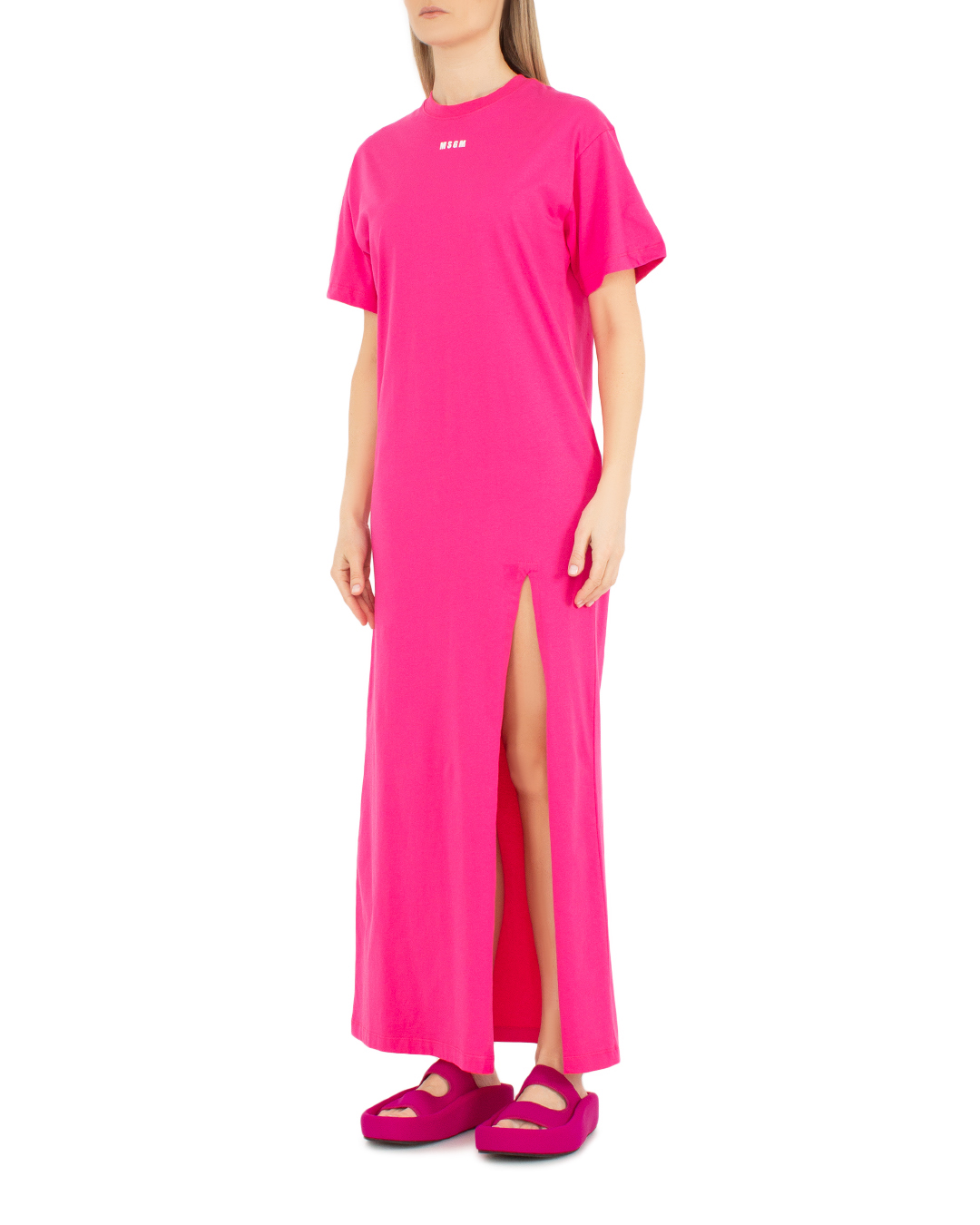 платье MSGM 3641MDA83 розовый l, размер l - фото 3