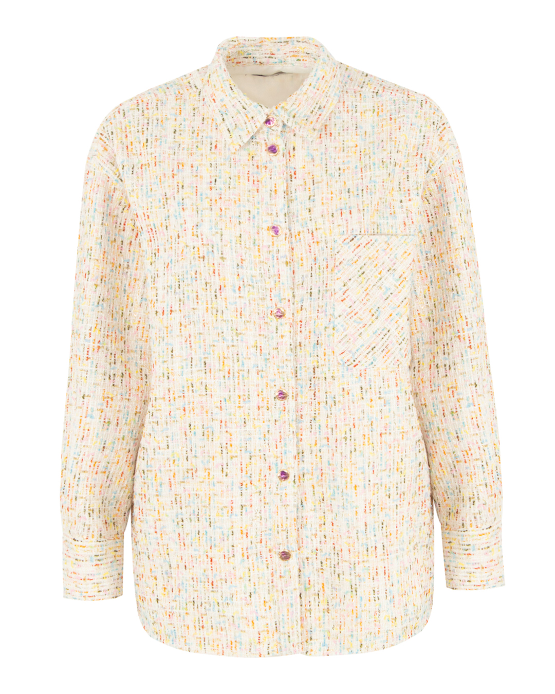 рубашка из цветного букле MSGM куртка рубашка fradi