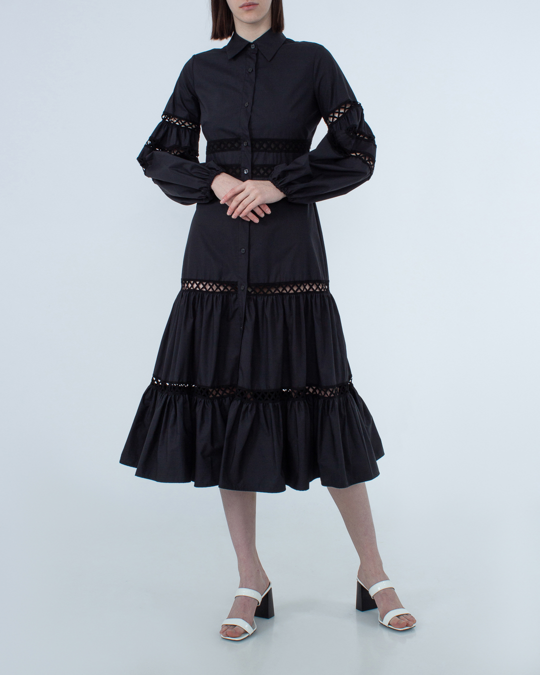 платье MILVA-MI 4018 черный l, размер l - фото 2