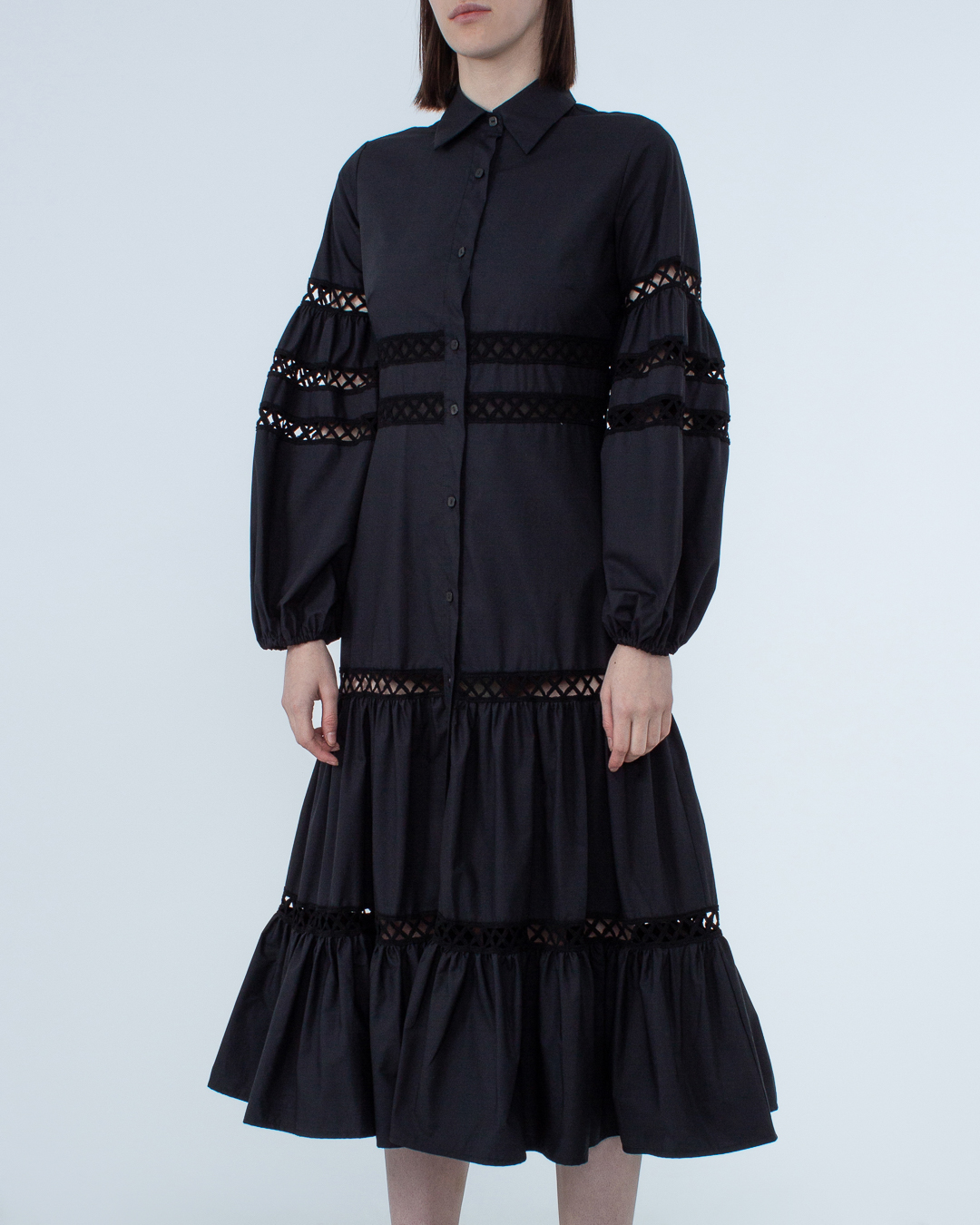 платье MILVA-MI 4018 черный l, размер l - фото 3