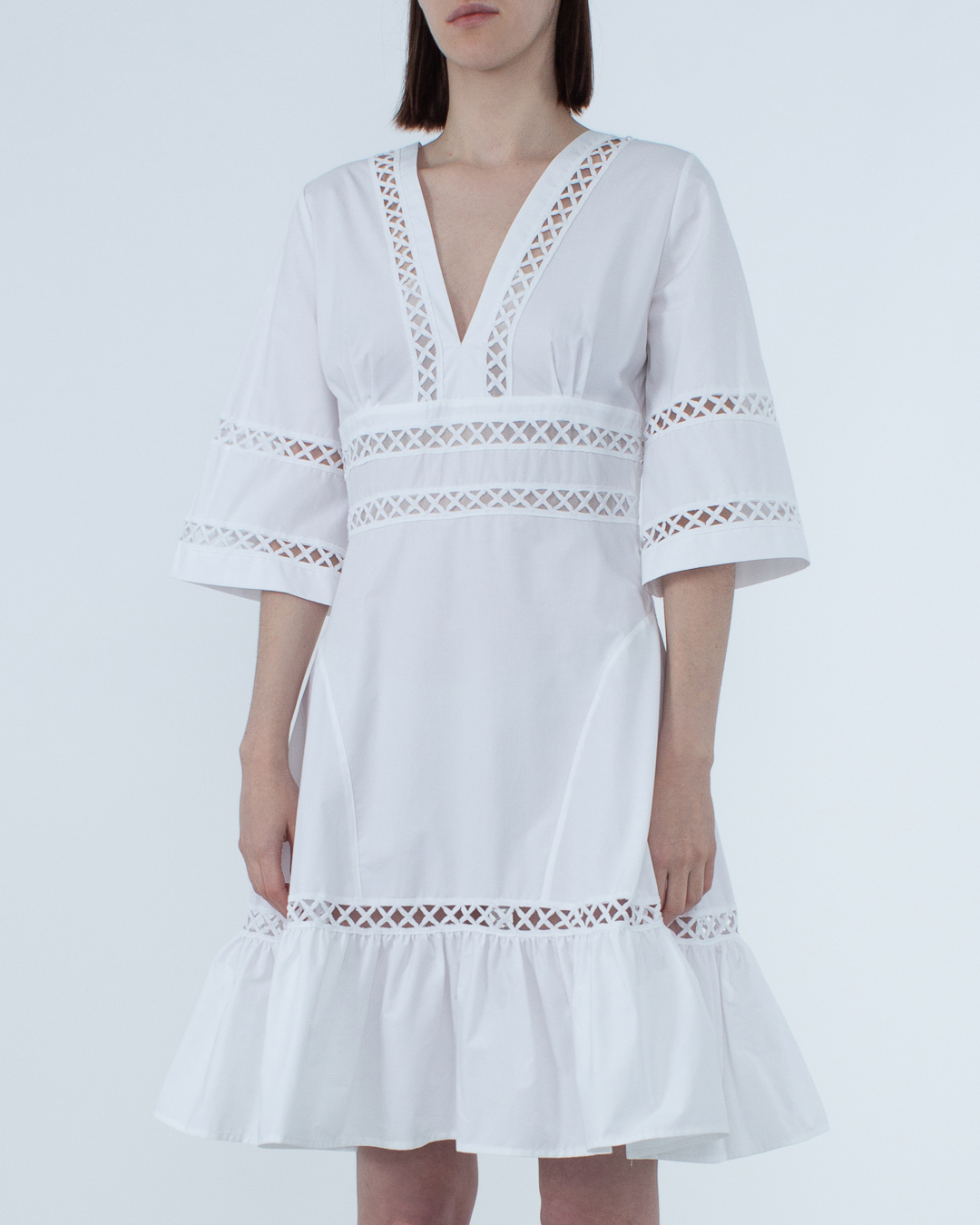 платье MILVA-MI 4019 белый l, размер l - фото 3