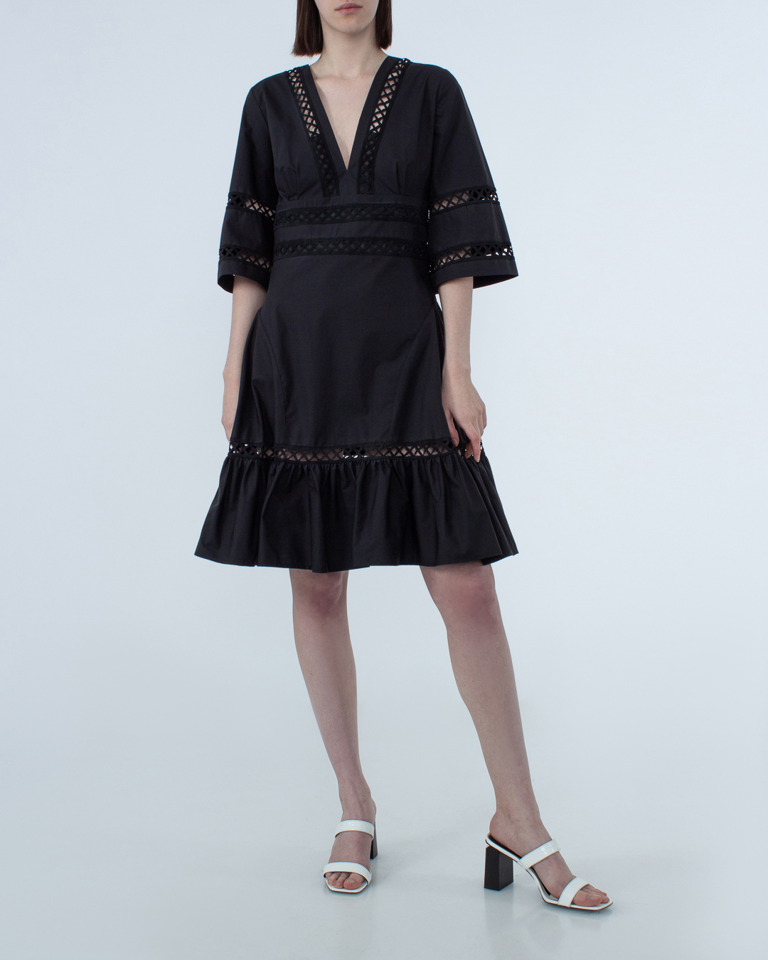 платье MILVA-MI 4019 черный l, размер l - фото 2