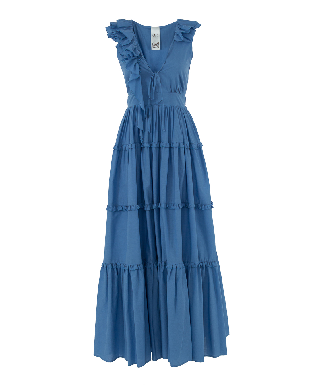 платье MILVA-MI 4021 голубой m, размер m - фото 1