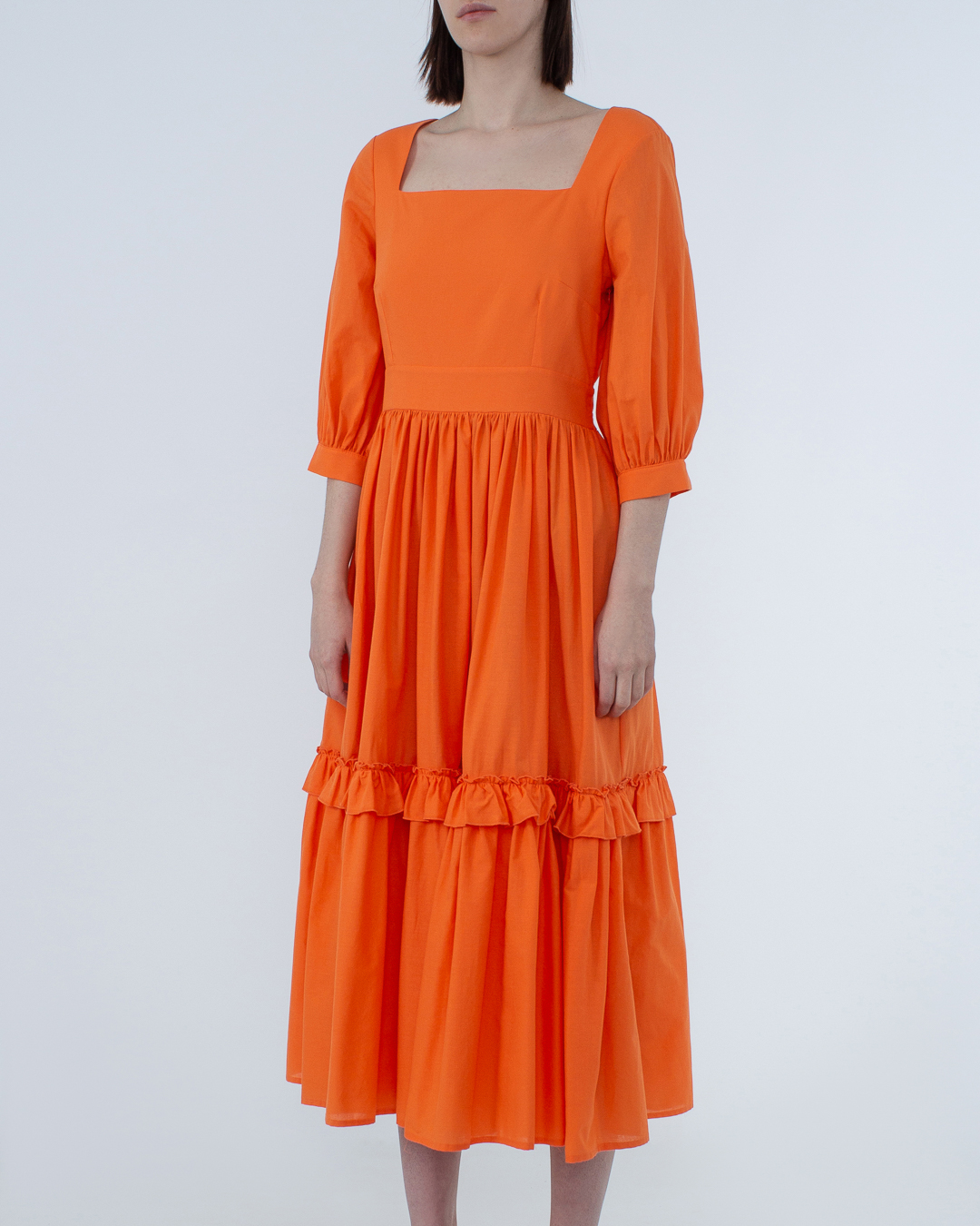 платье MILVA-MI 4126 оранжевый l, размер l - фото 3