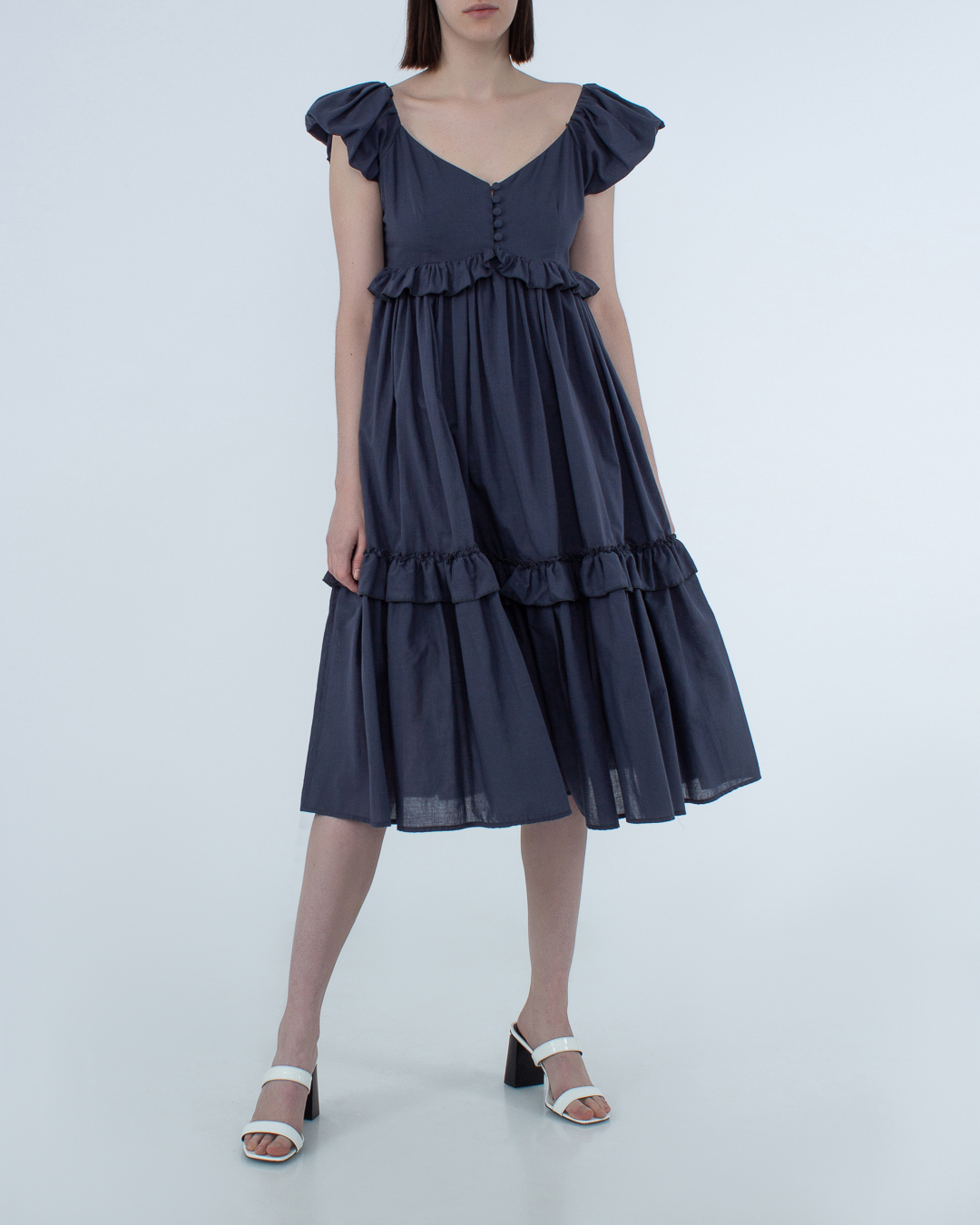 платье MILVA-MI 4135 тем.синий l, размер l - фото 2