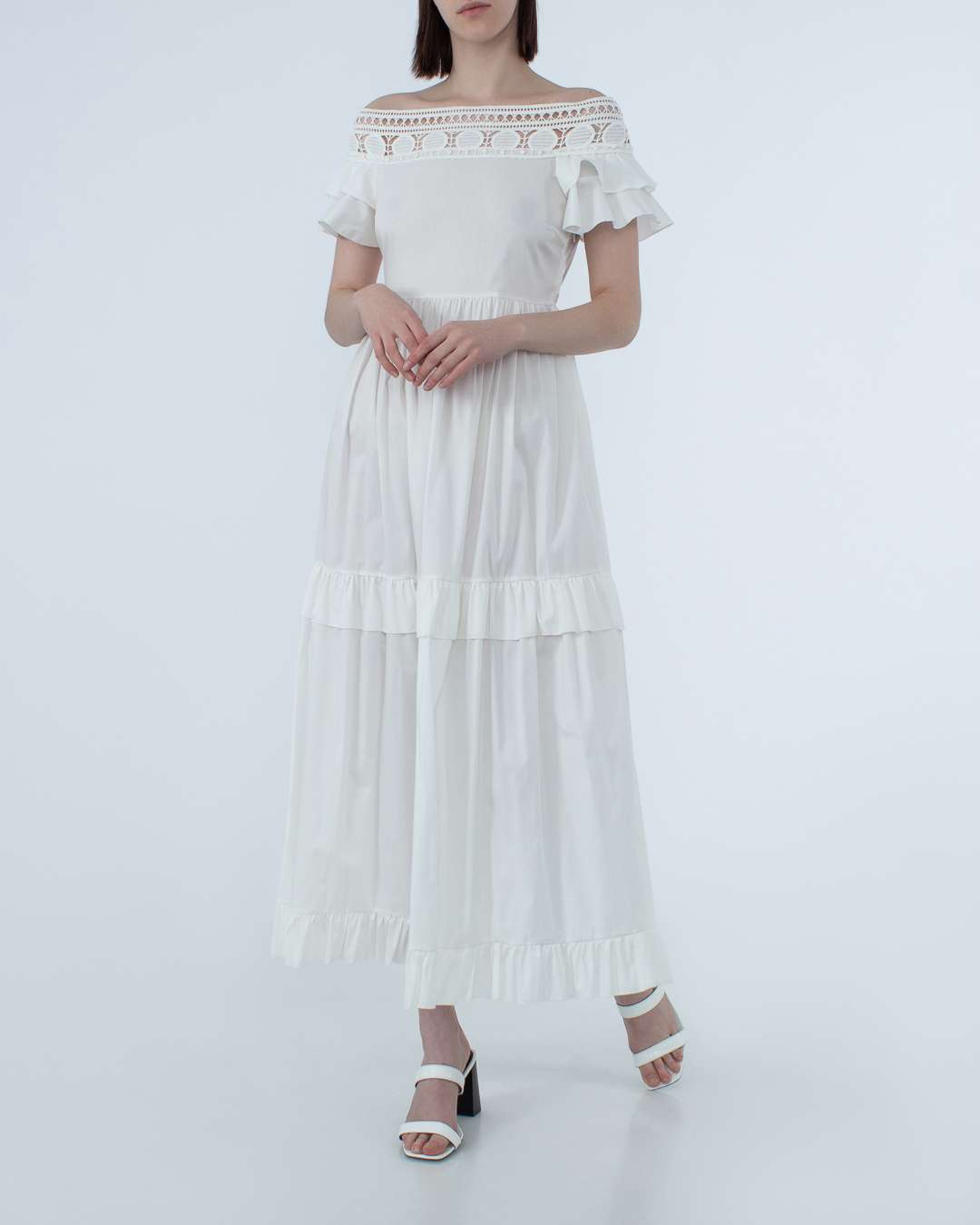 платье MILVA-MI 4157 белый l, размер l - фото 2