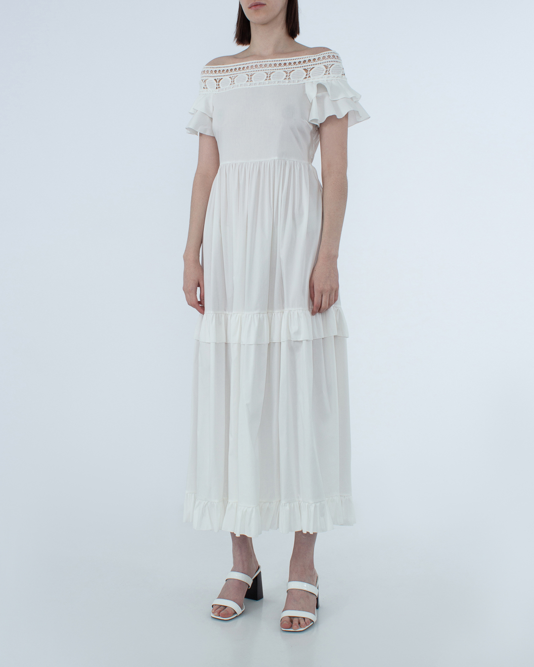 платье MILVA-MI 4157 белый s, размер s - фото 3