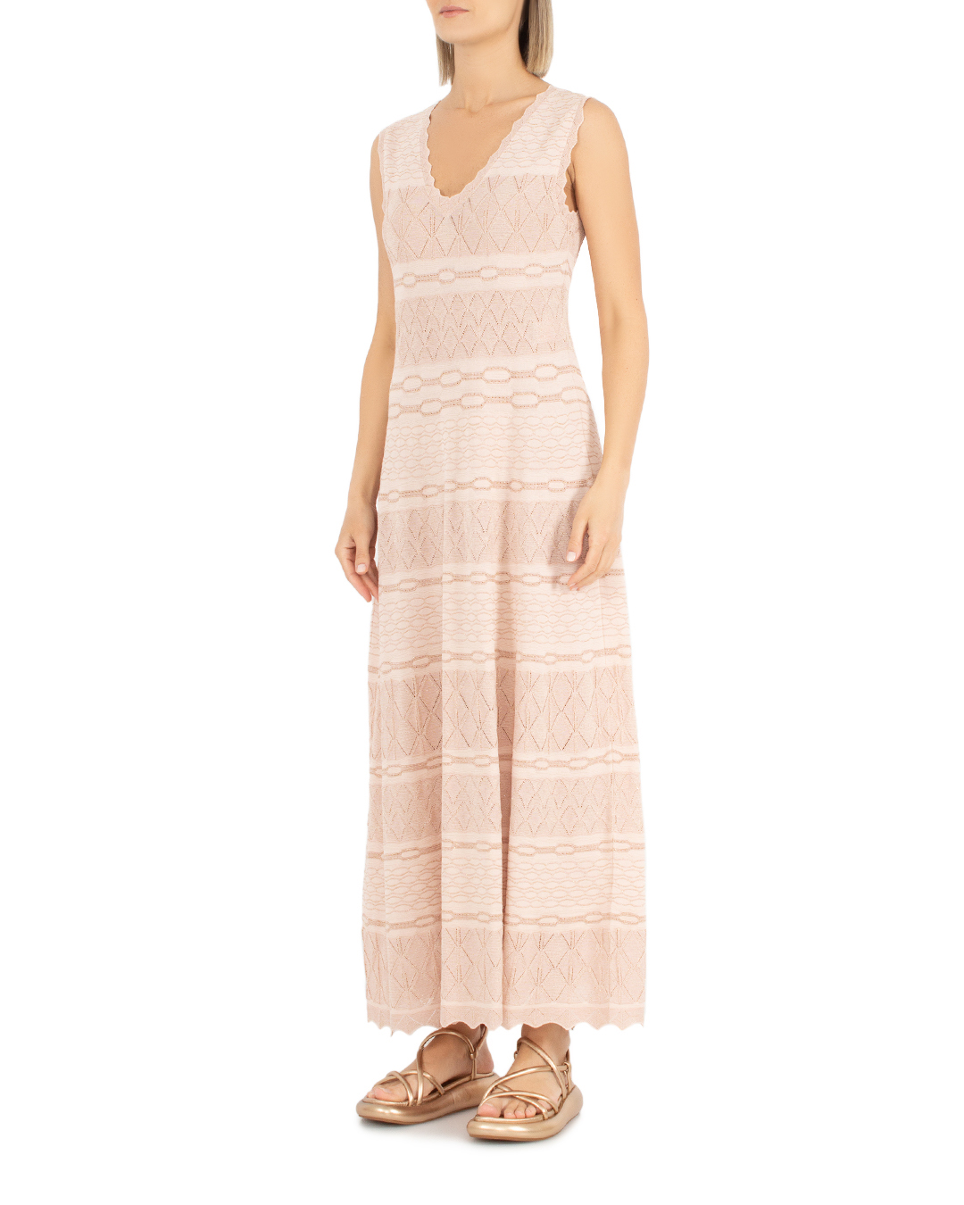 платье D.EXTERIOR 58179 розовый l, размер l - фото 3