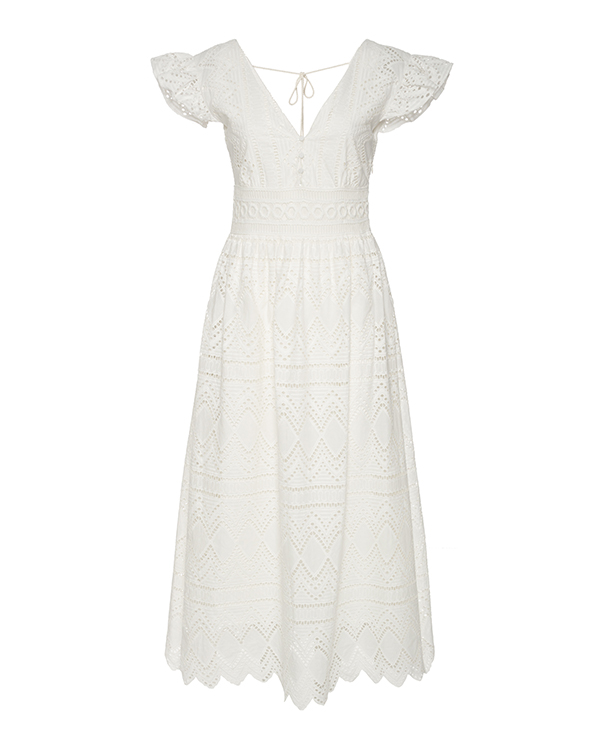 платье Sfizio куниде женское модное летнее однотонное платье с круглым вырезом и большим подолом