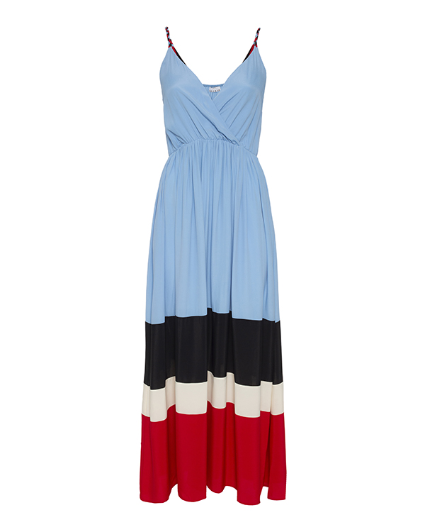 платье Sfizio 6531GALLES голубой+принт 40, размер 40, цвет голубой+принт 6531GALLES голубой+принт 40 - фото 1