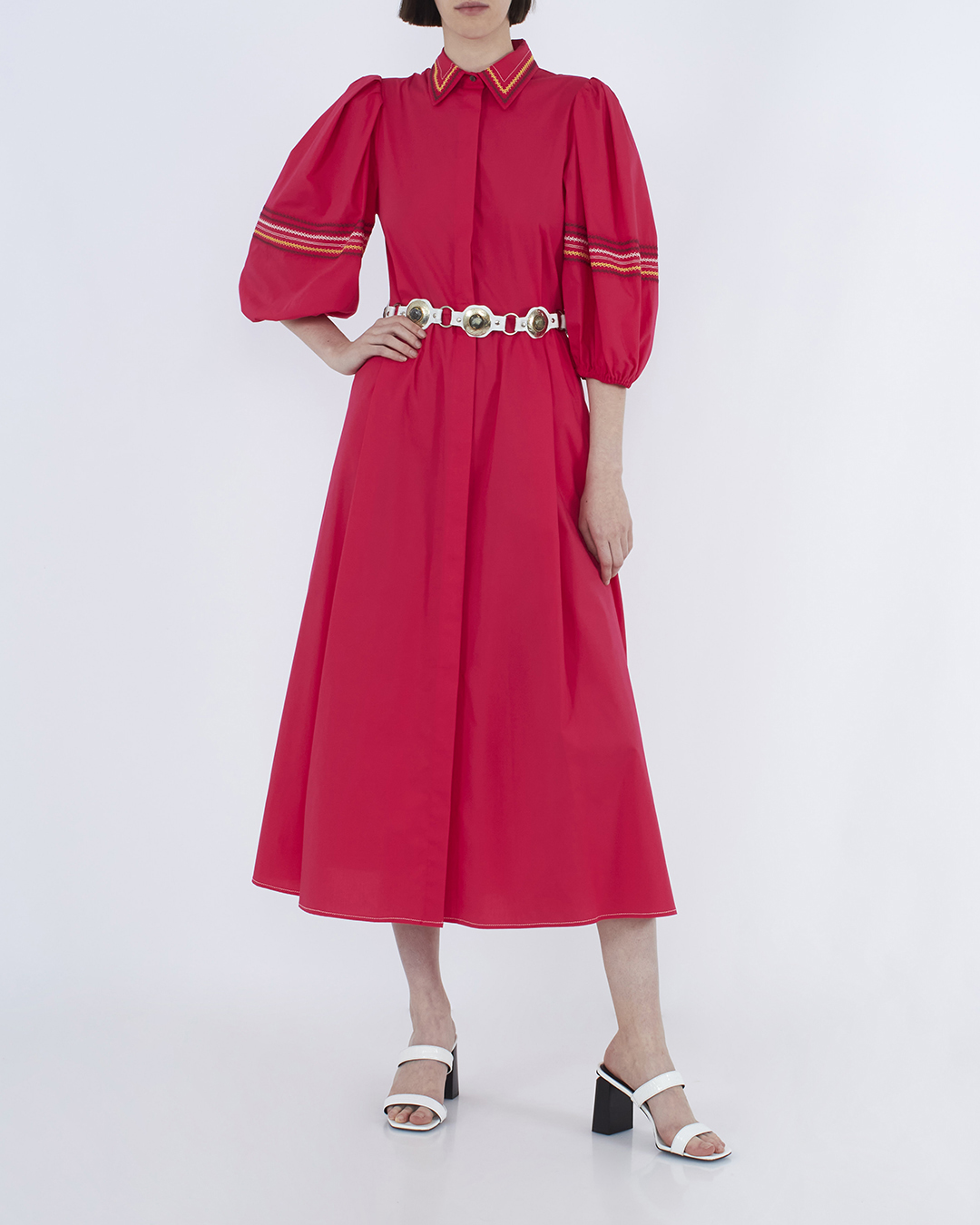 платье Sfizio 6729POPLIN красный 42, размер 42 - фото 2