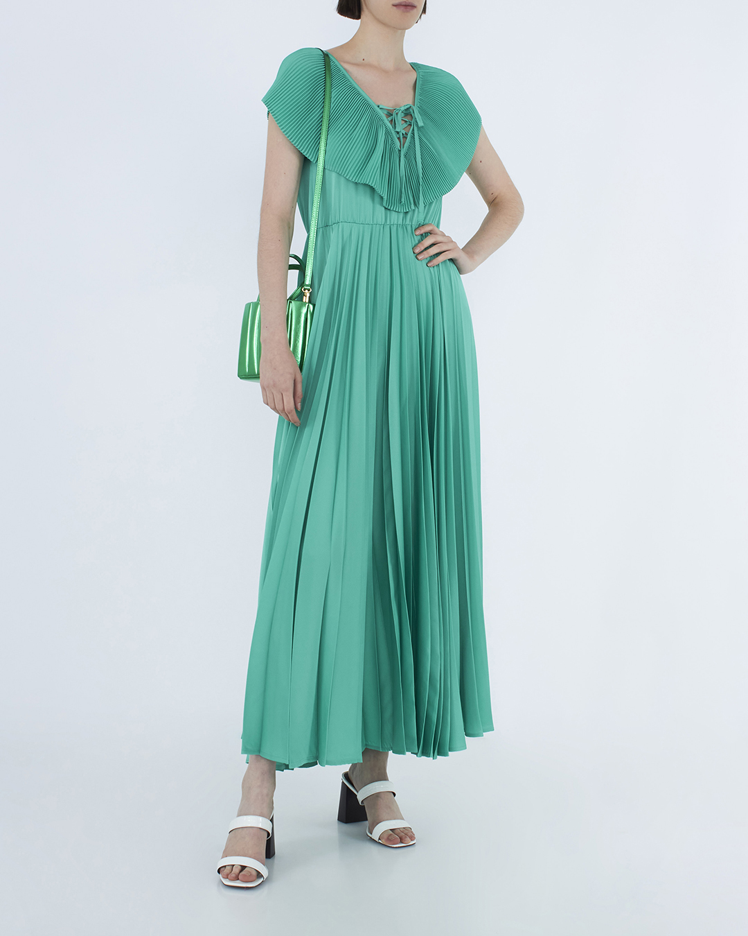 платье Sfizio 6742SATIN зеленый 40, размер 40 - фото 2