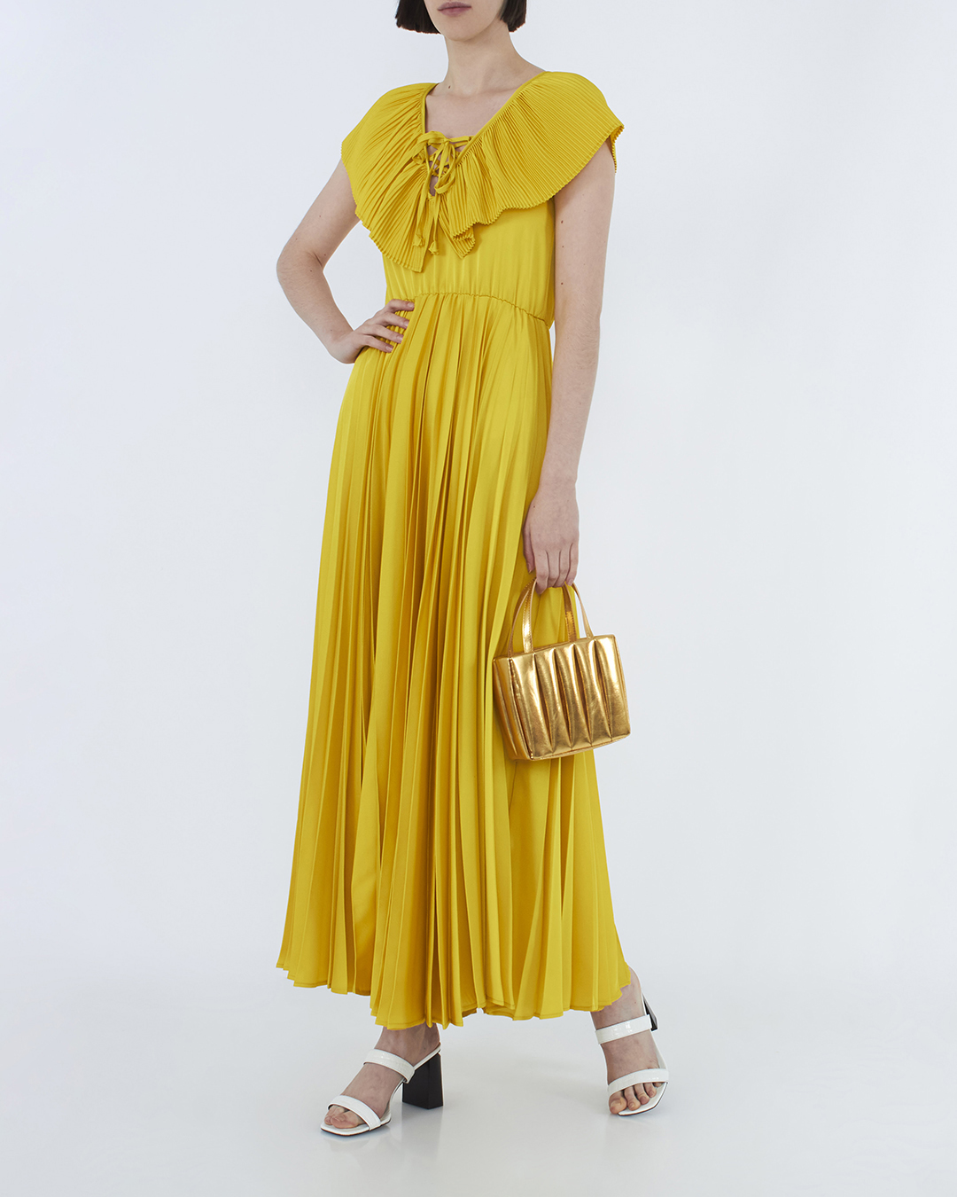 платье Sfizio 6742SATIN желтый 44, размер 44 - фото 2