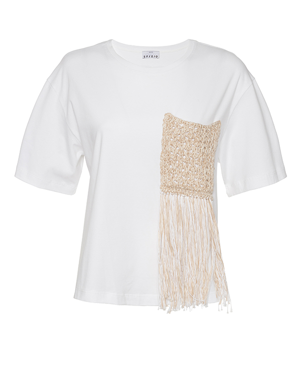 футболка Sfizio женский кашемировый шарф 200×70 см с бахромой
