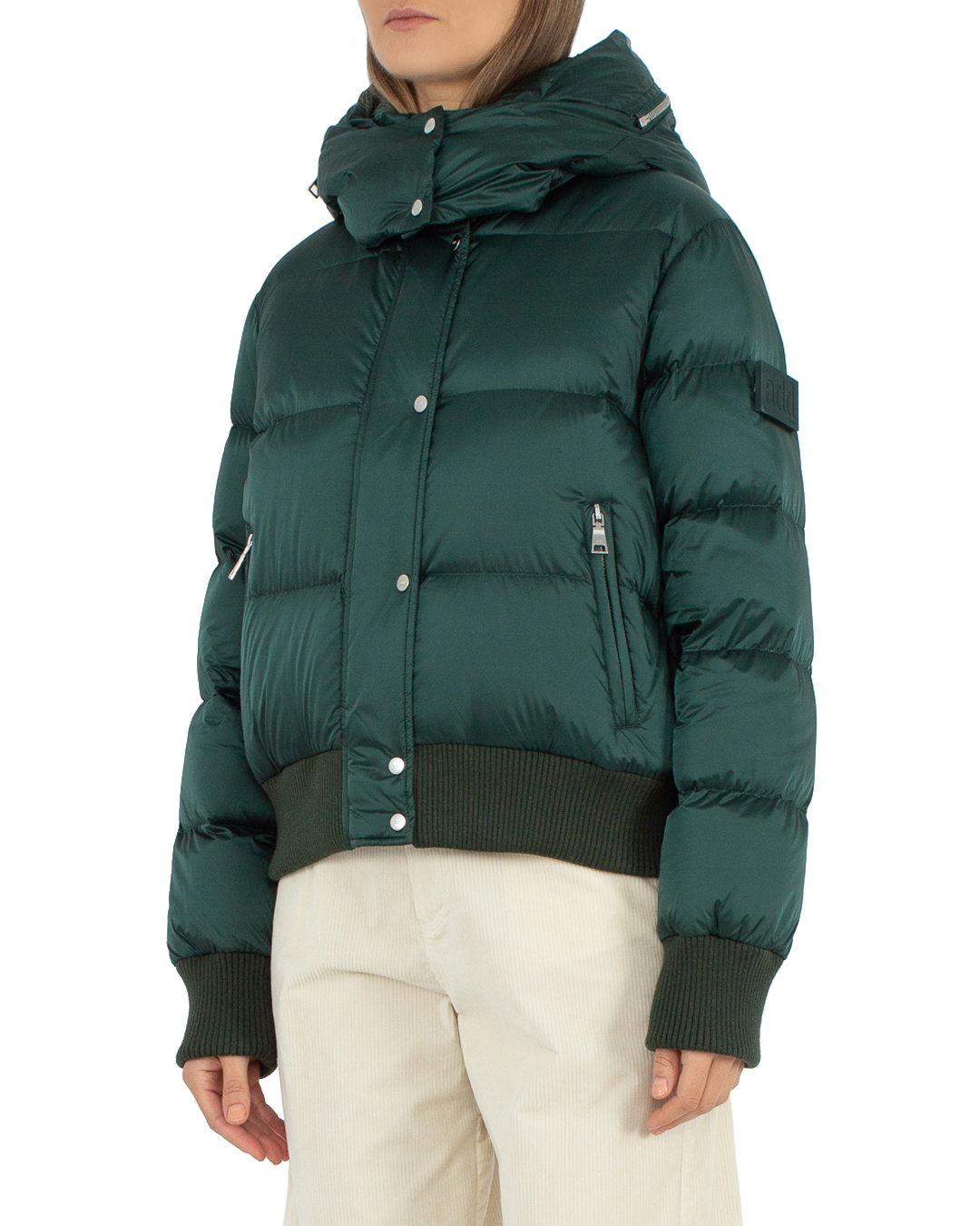 куртка-пуховик ADD 8AW222 тем.зеленый 40, размер 40 - фото 3
