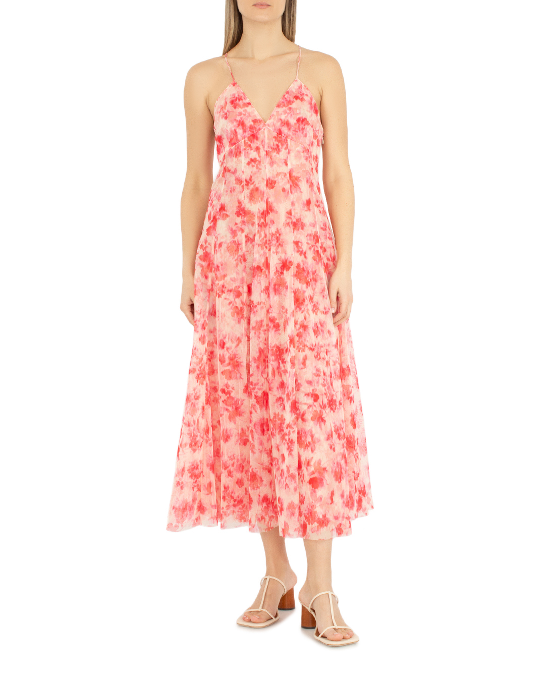 платье PHILOSOPHY DI LORENZO SERAFINI A0411.24 розовый+бежевый 38, размер 38, цвет розовый+бежевый A0411.24 розовый+бежевый 38 - фото 2