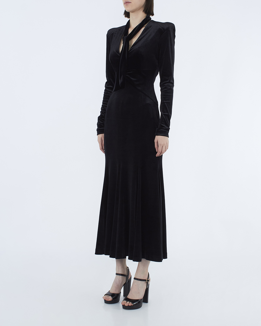 платье PHILOSOPHY DI LORENZO SERAFINI A0413.2023 черный 40, размер 40 - фото 3