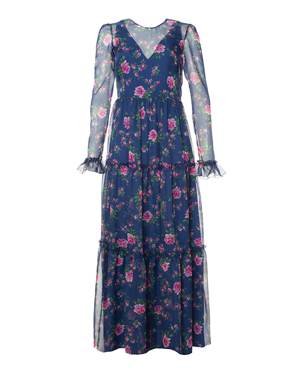 платье PHILOSOPHY DI LORENZO SERAFINI A0442 синий+розовый 42, размер 42, цвет синий+розовый A0442 синий+розовый 42 - фото 1