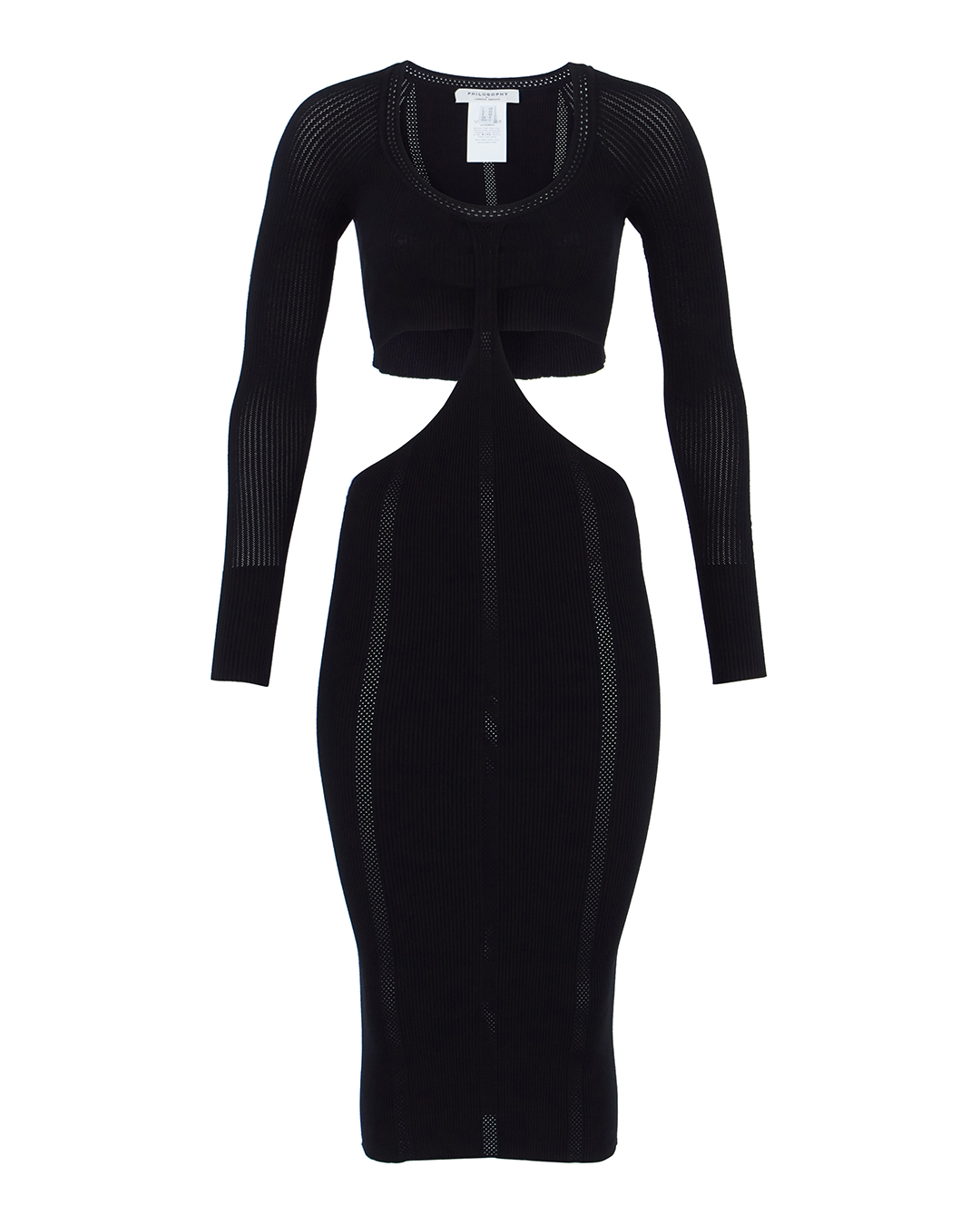 платье PHILOSOPHY DI LORENZO SERAFINI A0489 черный 40, размер 40 - фото 1