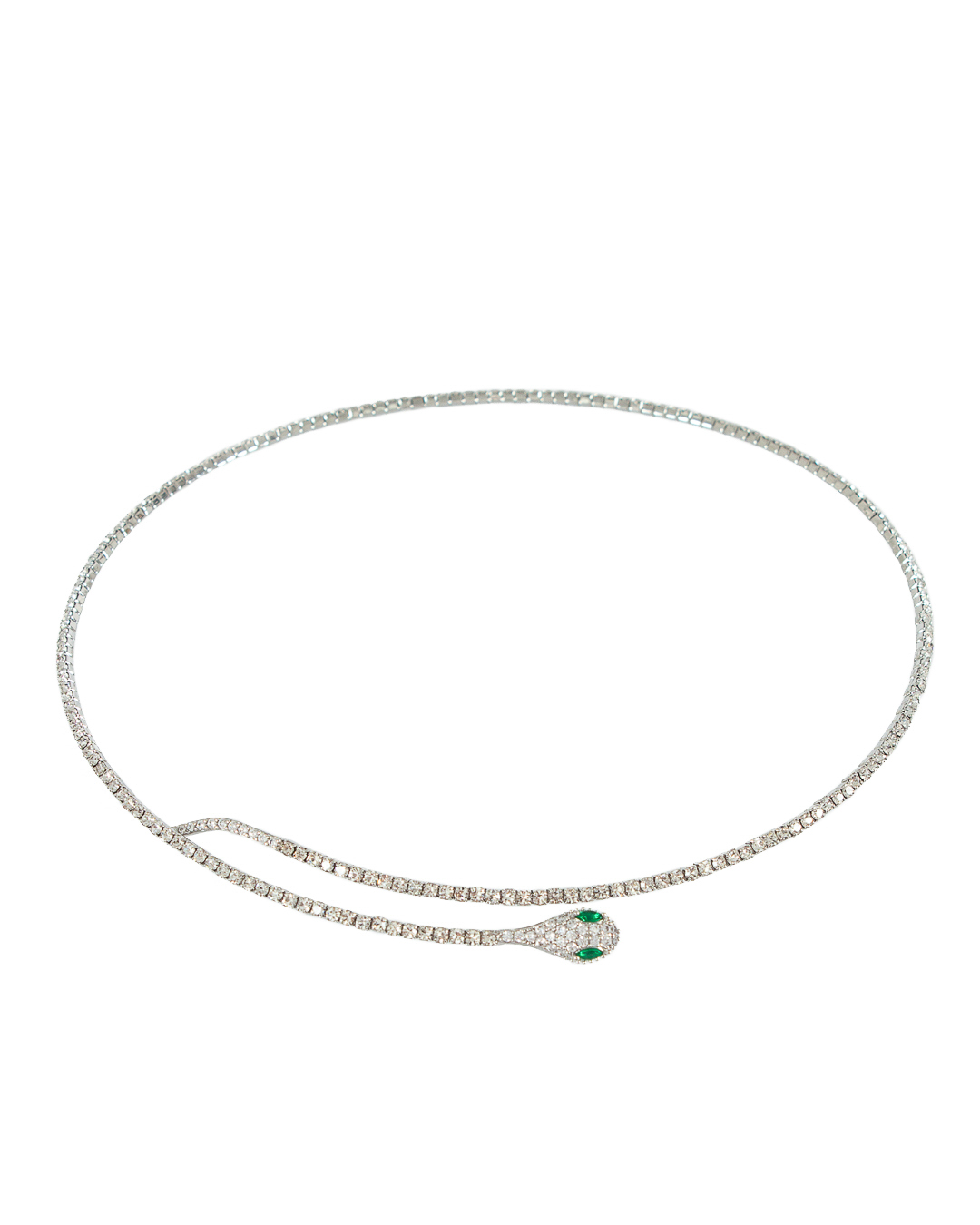 ожерелье Marina Fossati A20 серебряный+прозрачный UNI, размер UNI, цвет серебряный+прозрачный A20 серебряный+прозрачный UNI - фото 1