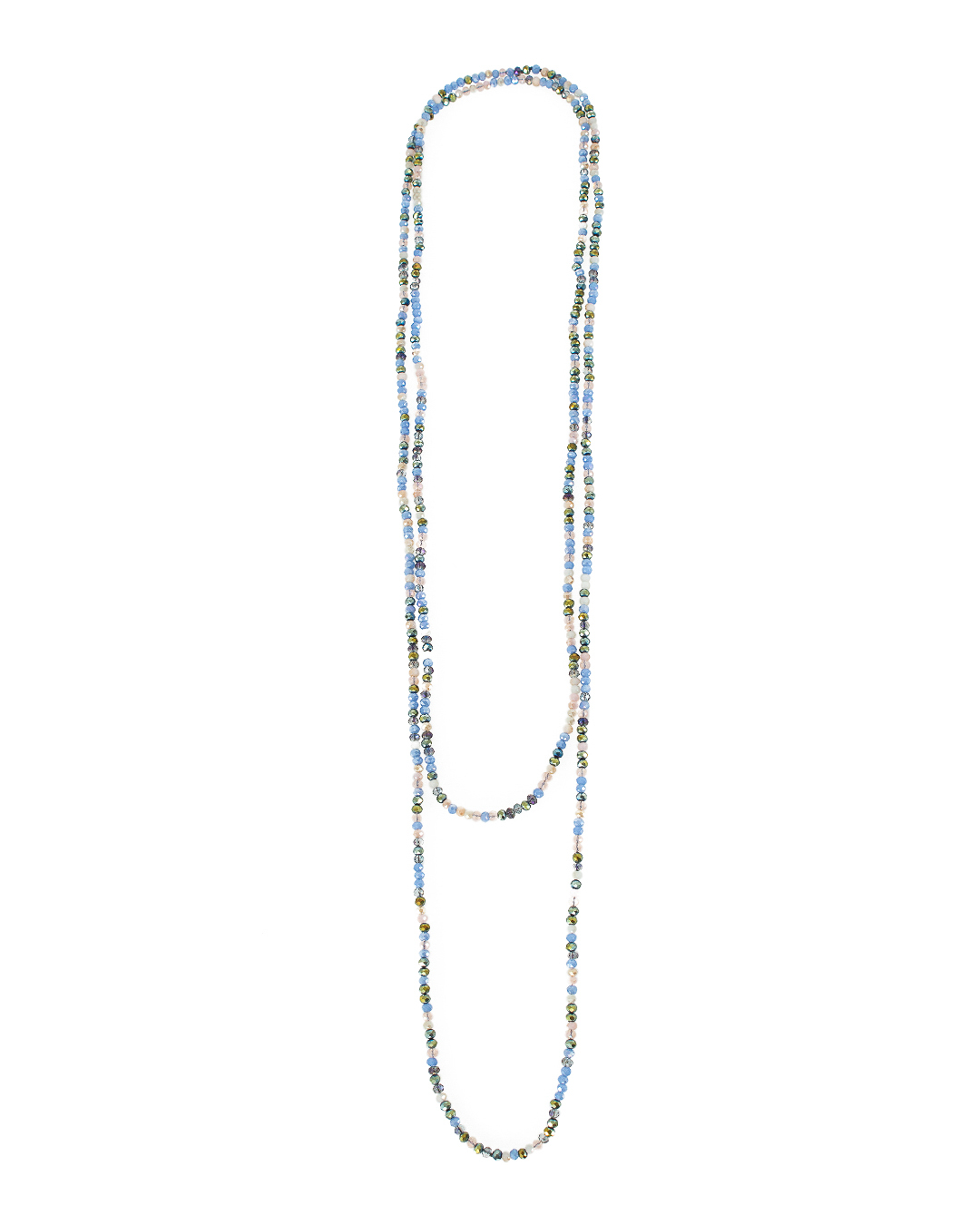 ожерелье Marina Fossati A35 голубой+бежевый+разноцветный UNI, размер UNI A35 голубой+бежевый+разноцветный UNI - фото 1