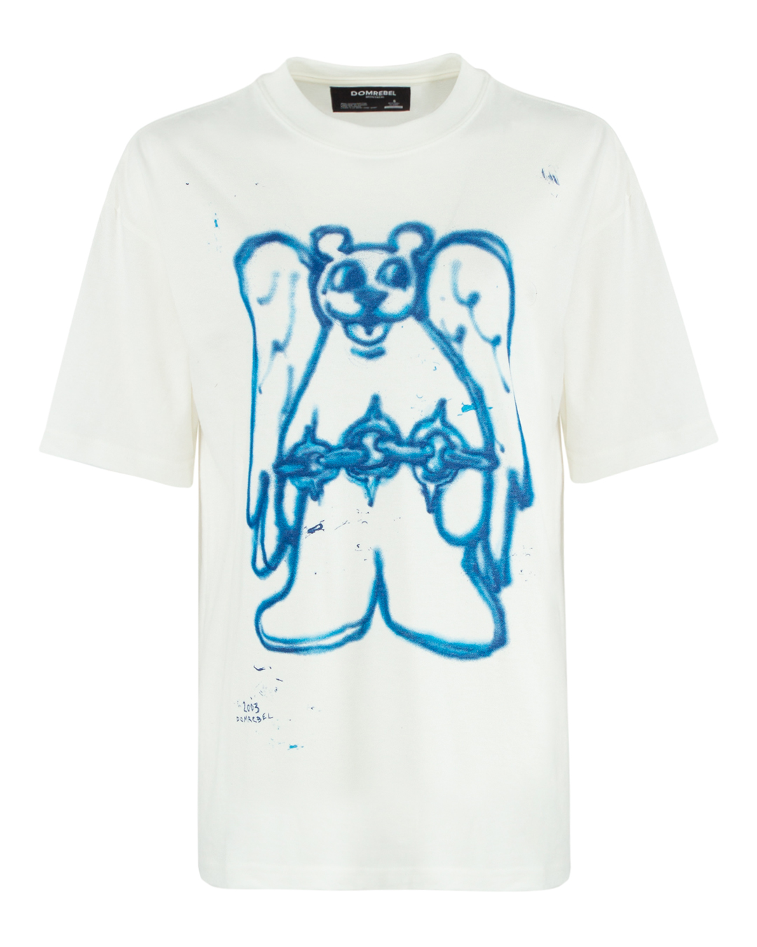 хлопковая футболка Dom Rebel ABOVE белый+принт xl, размер xl, цвет белый+принт