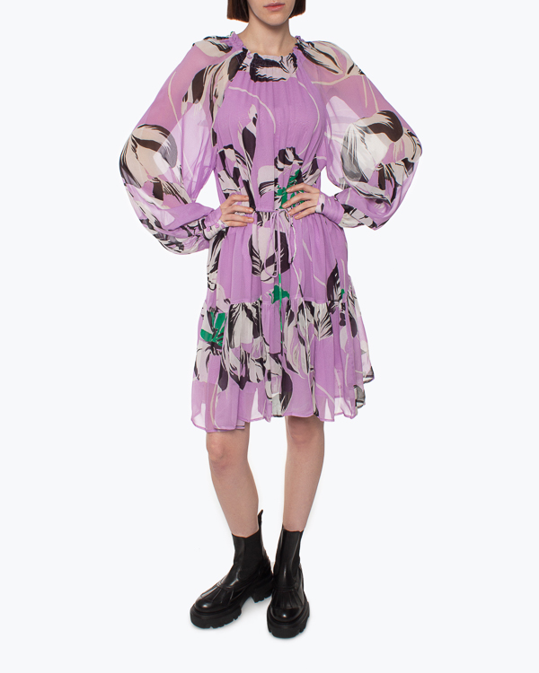 платье Essentiel AUBREY фиолетовый+принт 34, размер 34, цвет фиолетовый+принт AUBREY фиолетовый+принт 34 - фото 2