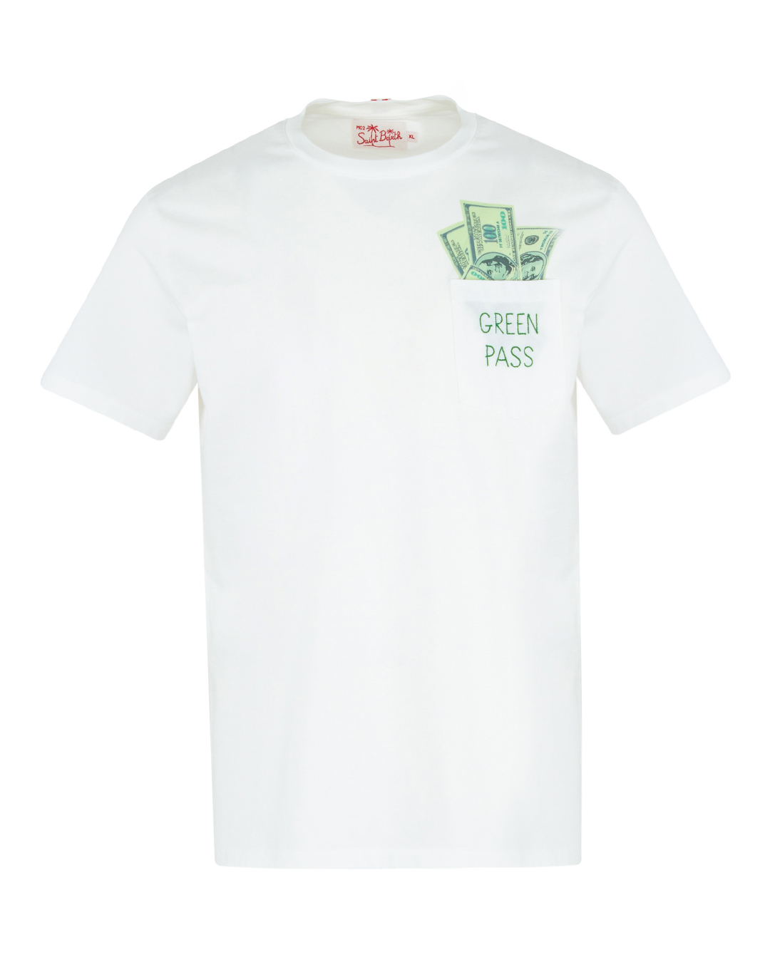 футболка MC2 Saint Barth AUSTIN GREEN PASS белый+принт xl, размер xl, цвет белый+принт AUSTIN GREEN PASS белый+принт xl - фото 1