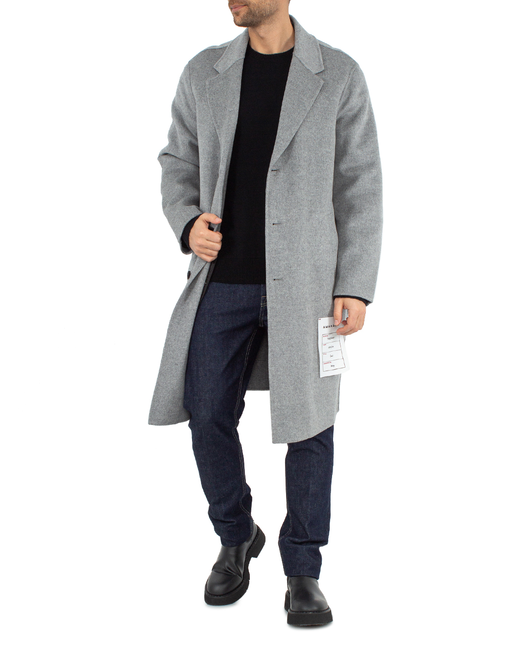 пальто AMARANTO B6R0004 серый 54, размер 54 - фото 2