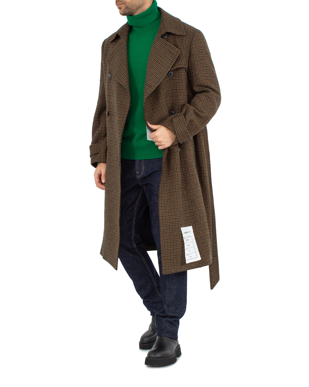 пальто AMARANTO B6R0041 коричневый+принт 54, размер 54, цвет коричневый+принт B6R0041 коричневый+принт 54 - фото 2
