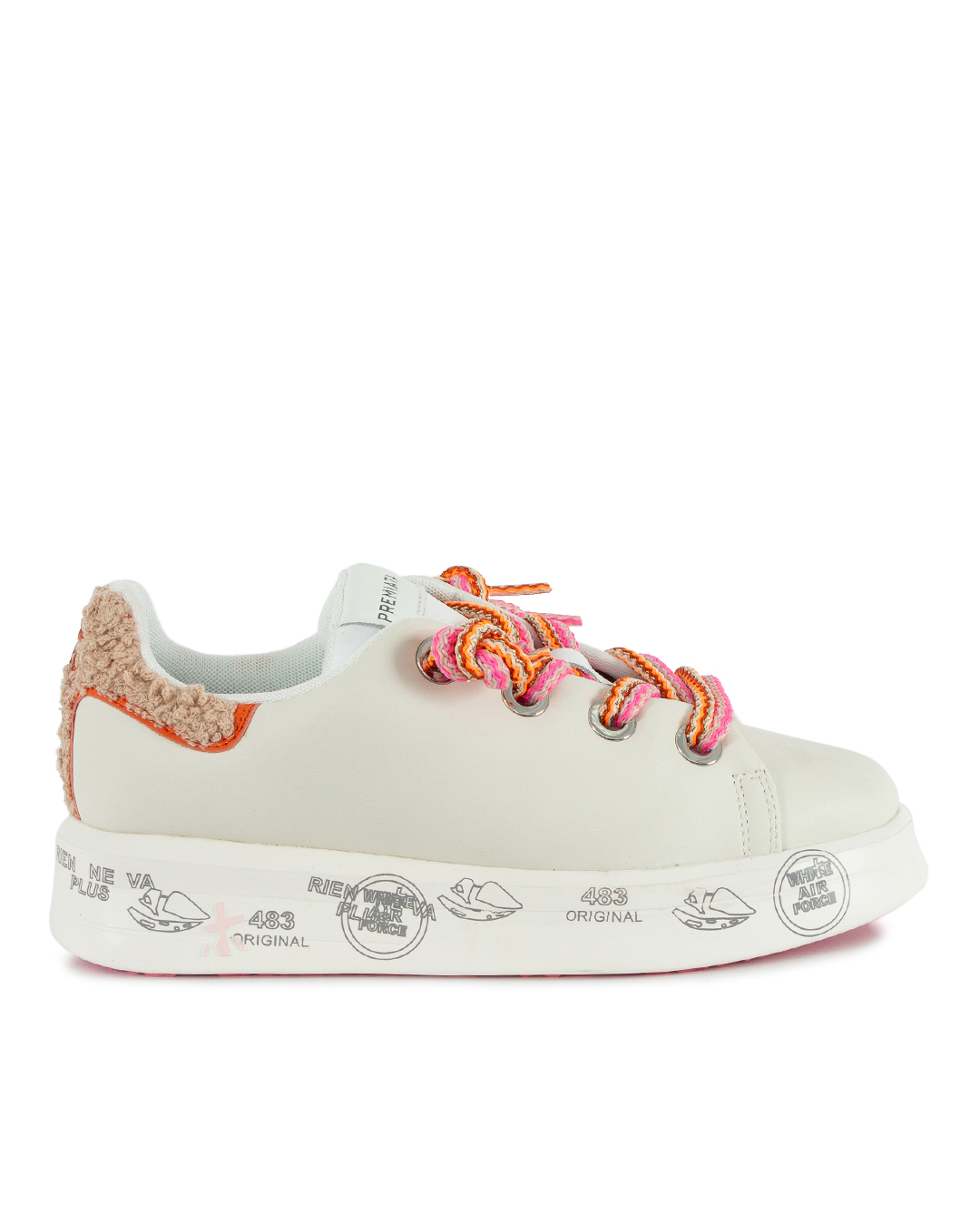 Premiata sport с цветными шнурками  артикул BELLE VAR 6551 марки Premiata sport купить за 38200 руб.