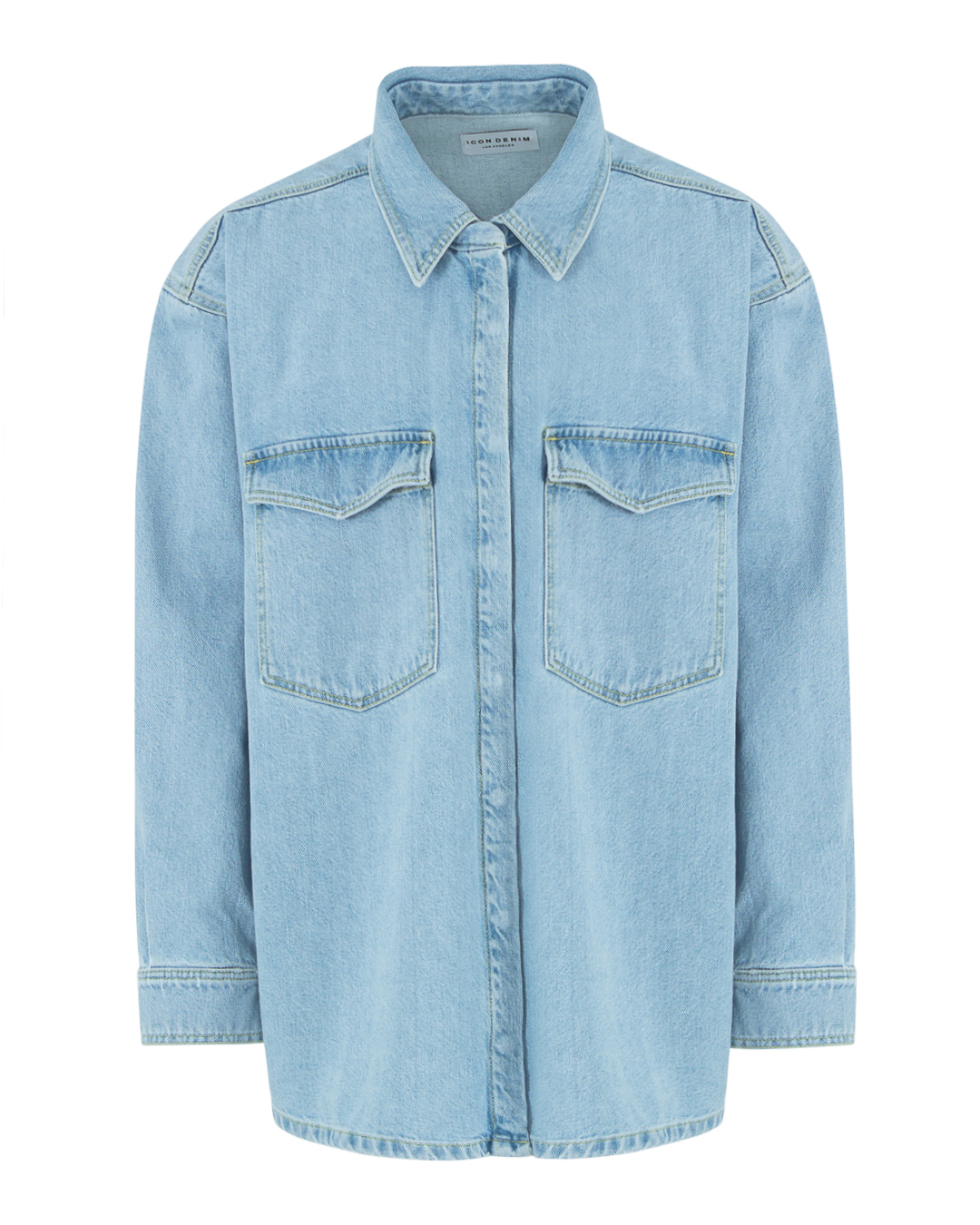 мужская джинсовая рубашка ICON DENIM одноразовая мужская бритва gillette blue3 3 шт