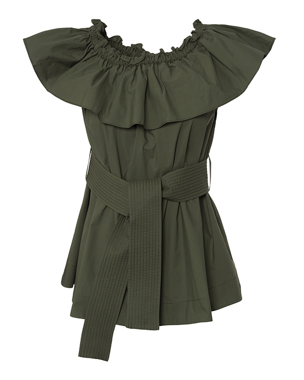 топ P.A.R.O.S.H. костюм женский туника и брюки хаки принт ы размер 56