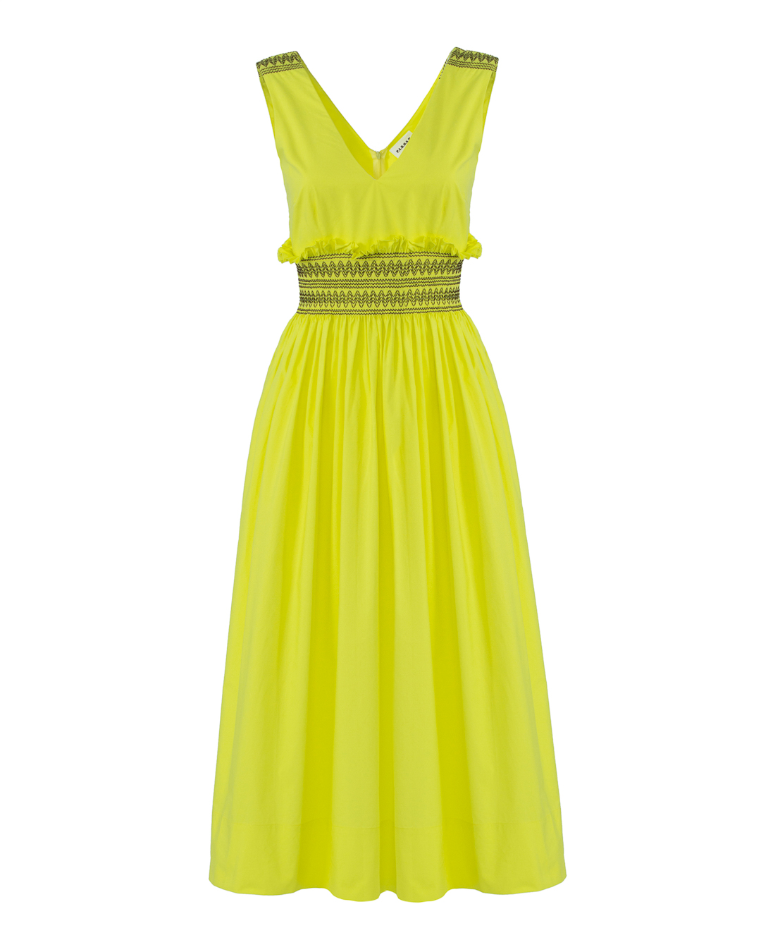 платье P.A.R.O.S.H. CANYOXD724250 желтый+принт l, размер l, цвет желтый+принт CANYOXD724250 желтый+принт l - фото 1