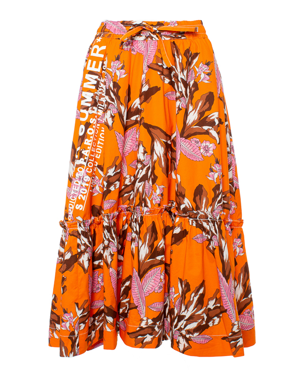 юбка P.A.R.O.S.H. летняя женская длинная юбка в горошек v образный вырез шнуровка сплит платье длинное платье xs xl