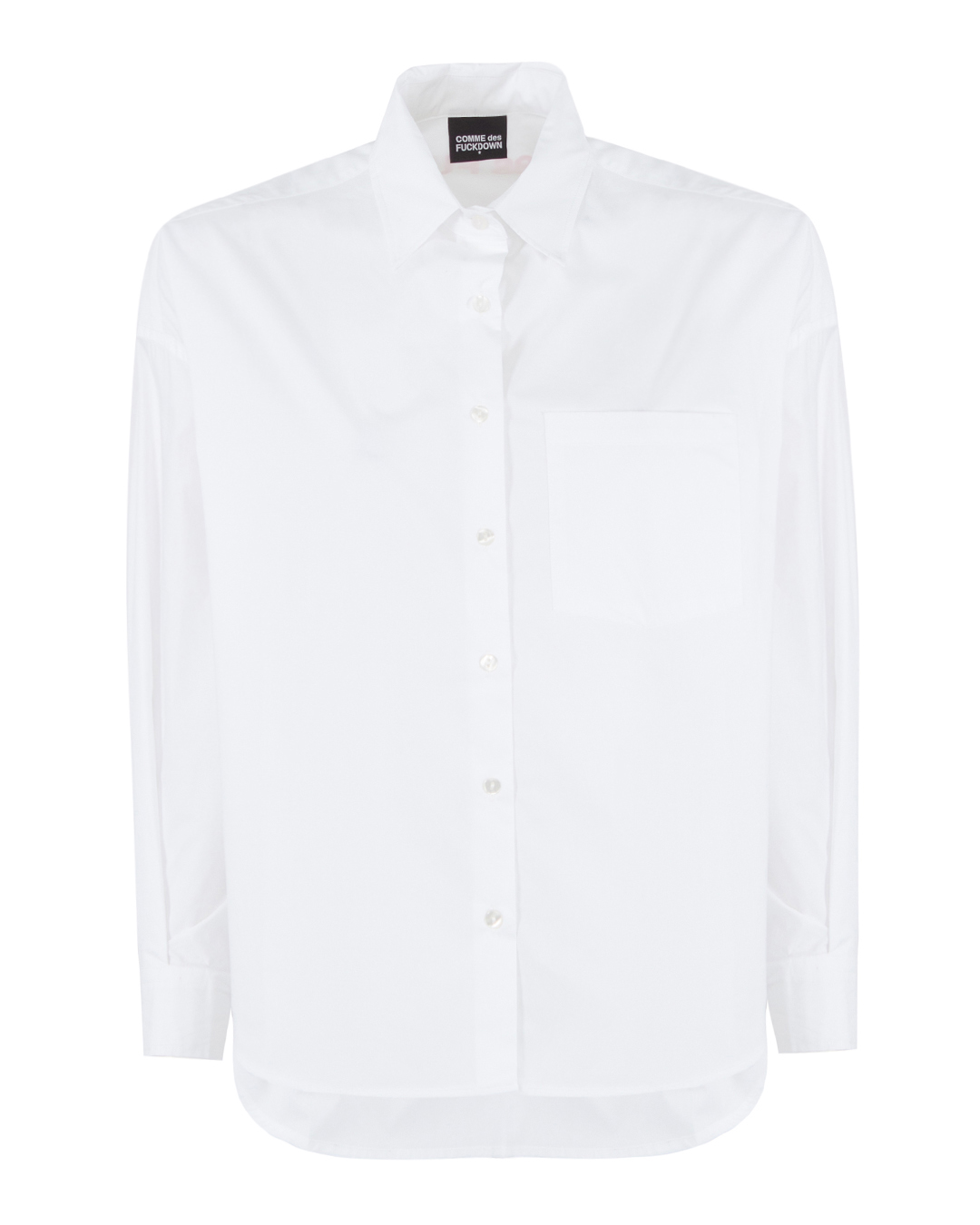 рубашка COMME des FUCKDOWN CFABW00122 белый m, размер m