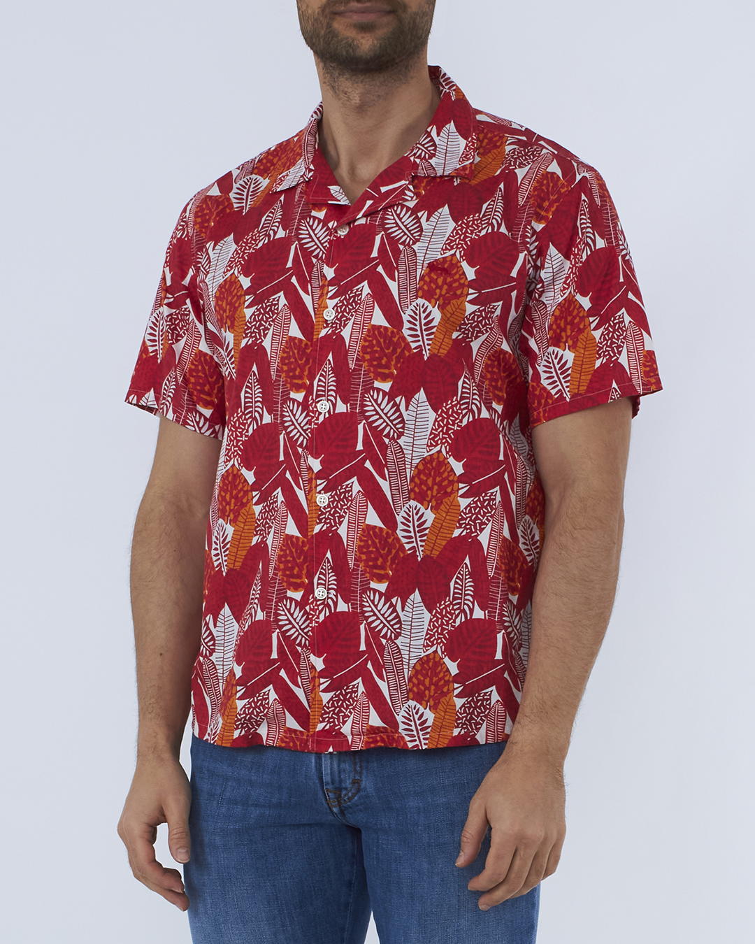 рубашка Harmont & Blaine CHH033 красный+принт 2xl, размер 2xl, цвет красный+принт CHH033 красный+принт 2xl - фото 3