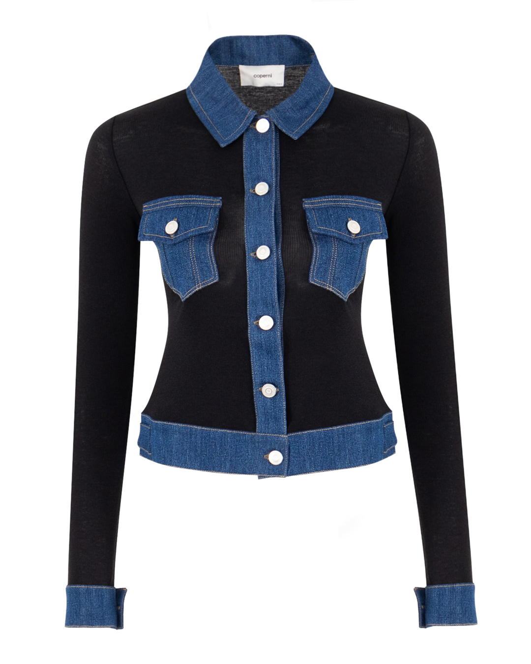 COPERNI черная с джинсовыми вставками артикул COPT53F5014 марки COPERNI купить за 72800 руб.