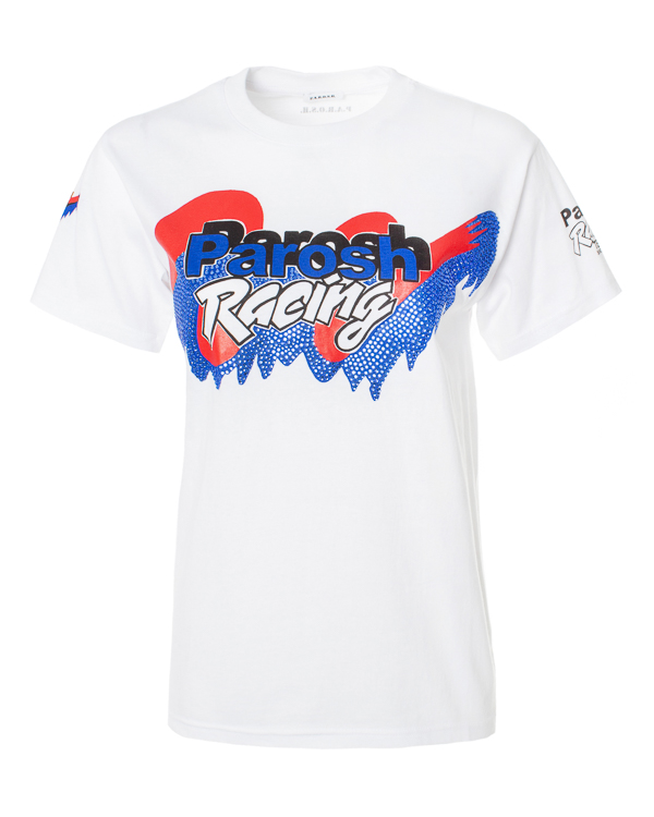 P.A.R.O.S.H. из хлопка с отделкой кристаллами артикул CORACE110022X марки P.A.R.O.S.H. купить за 3700 руб.