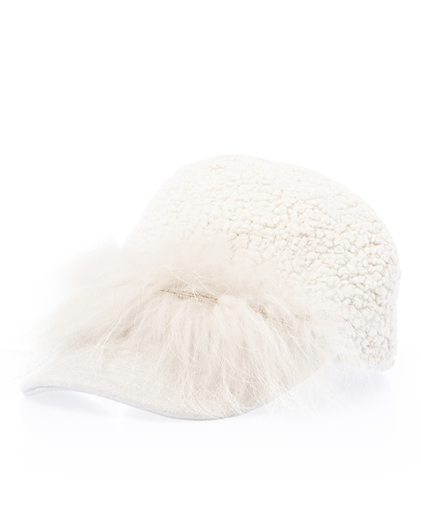 PANICALE из шерсти с отделкой мехом  артикул D27CAP1 марки PANICALE купить за 26900 руб.