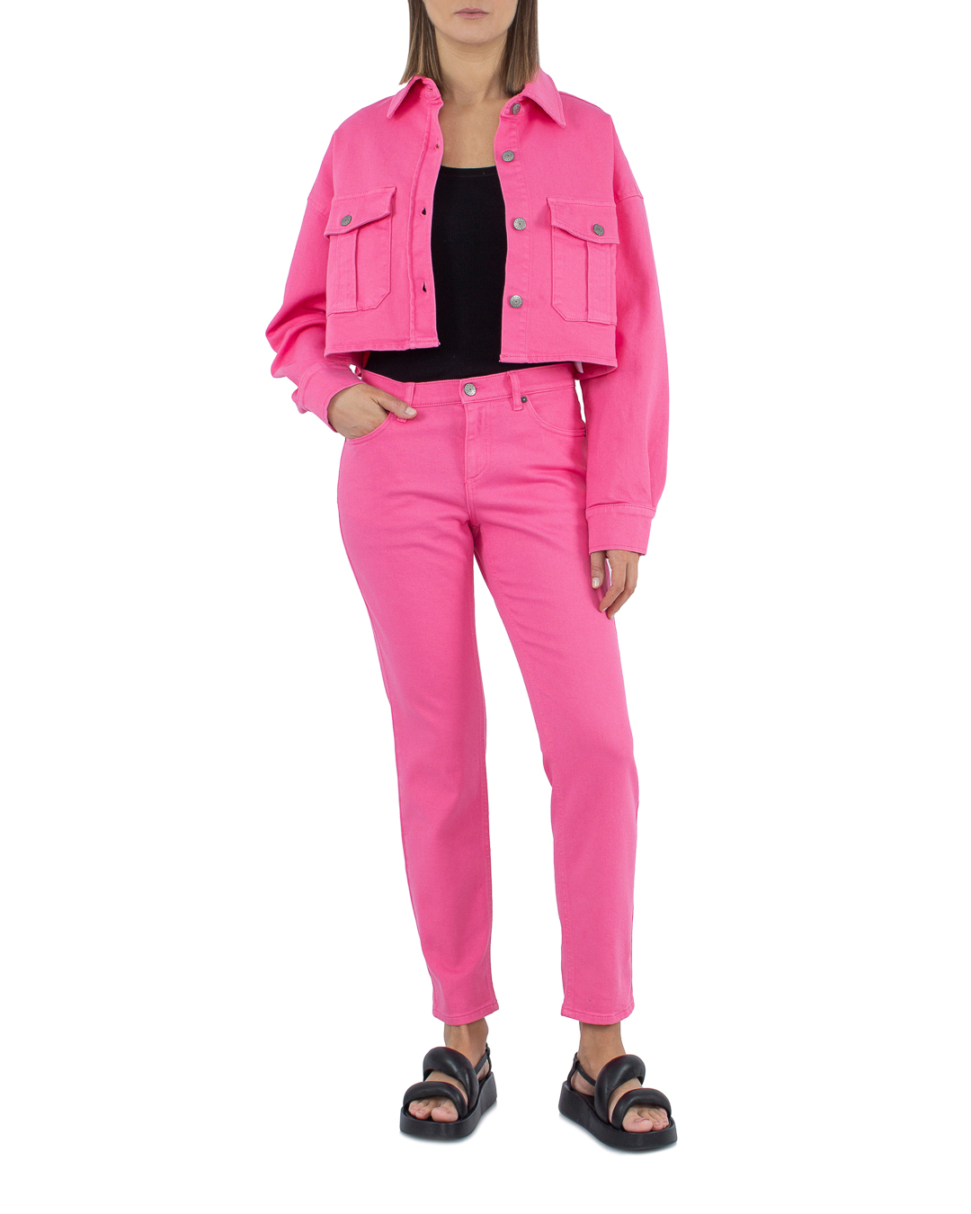 куртка P.A.R.O.S.H. D430336-CABAREX23 розовый l, размер l - фото 2