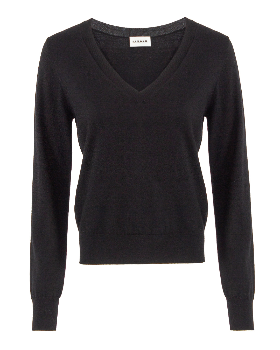 пуловер P.A.R.O.S.H. D511642-LIME черный l, размер l - фото 1